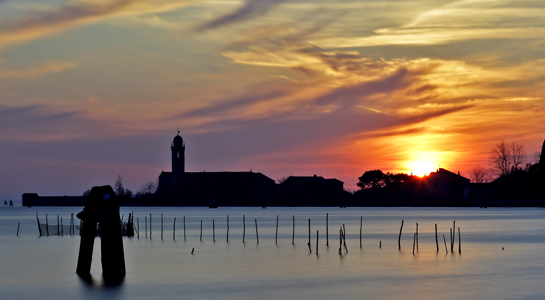 Burano Lagoon, sunset