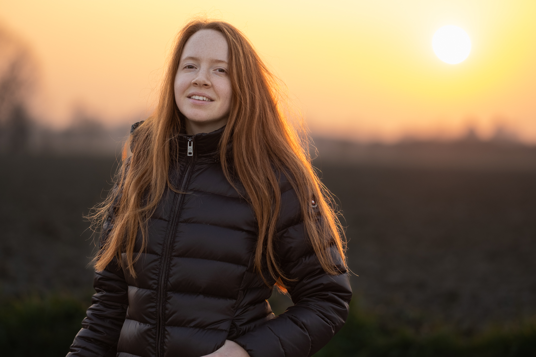 Portrait at sunset