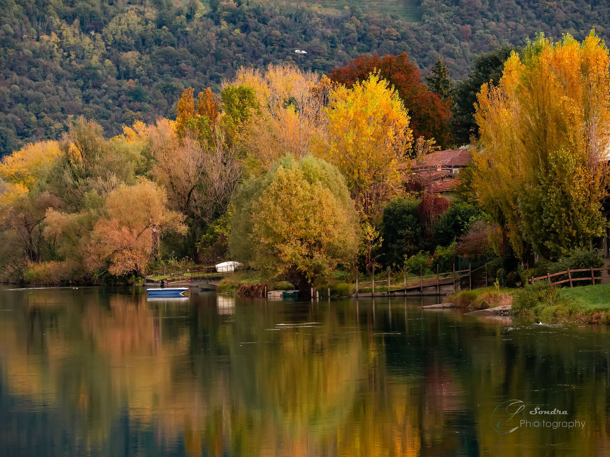 autumn in Brivio adda