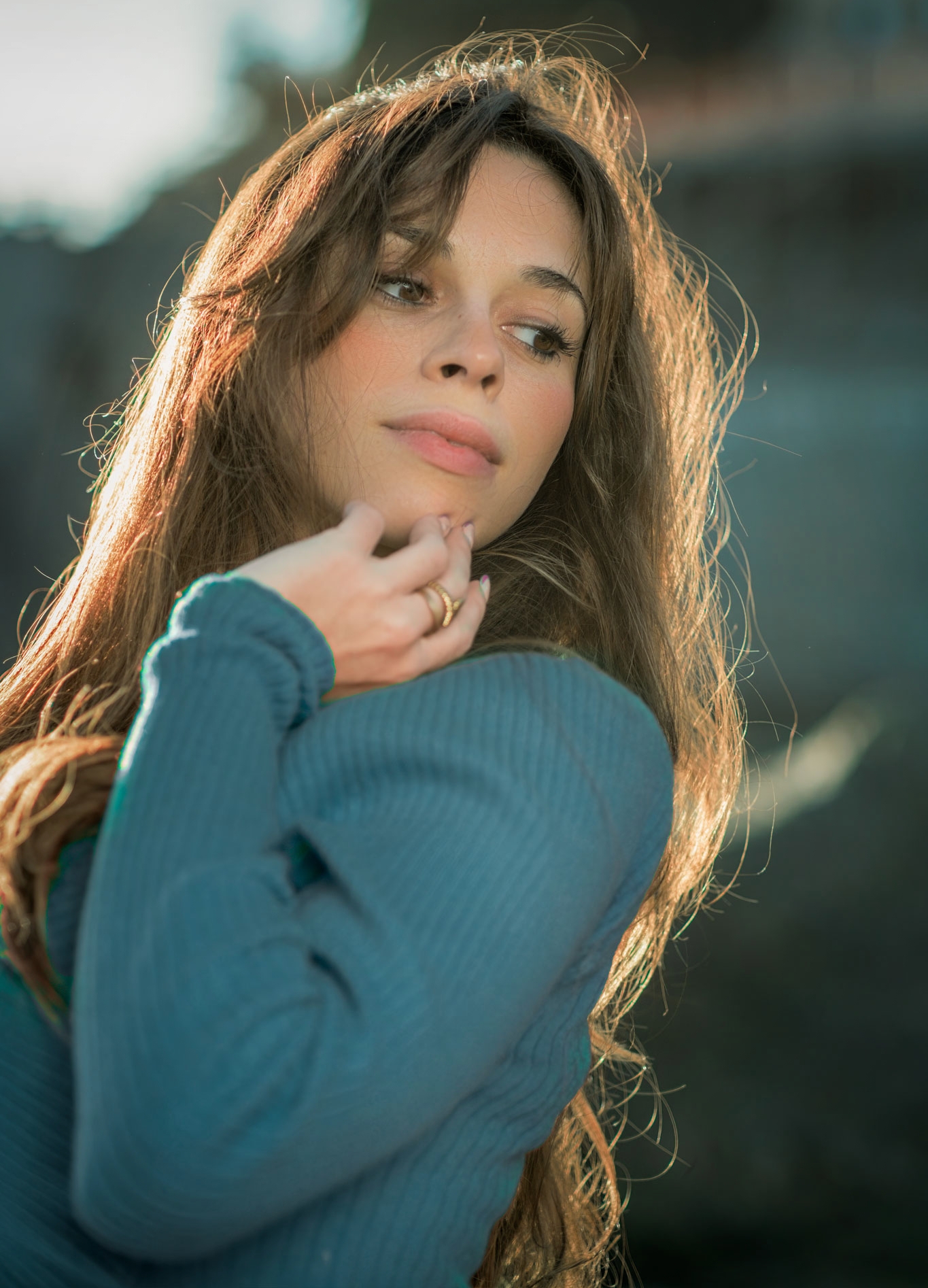 Portrait in controluce