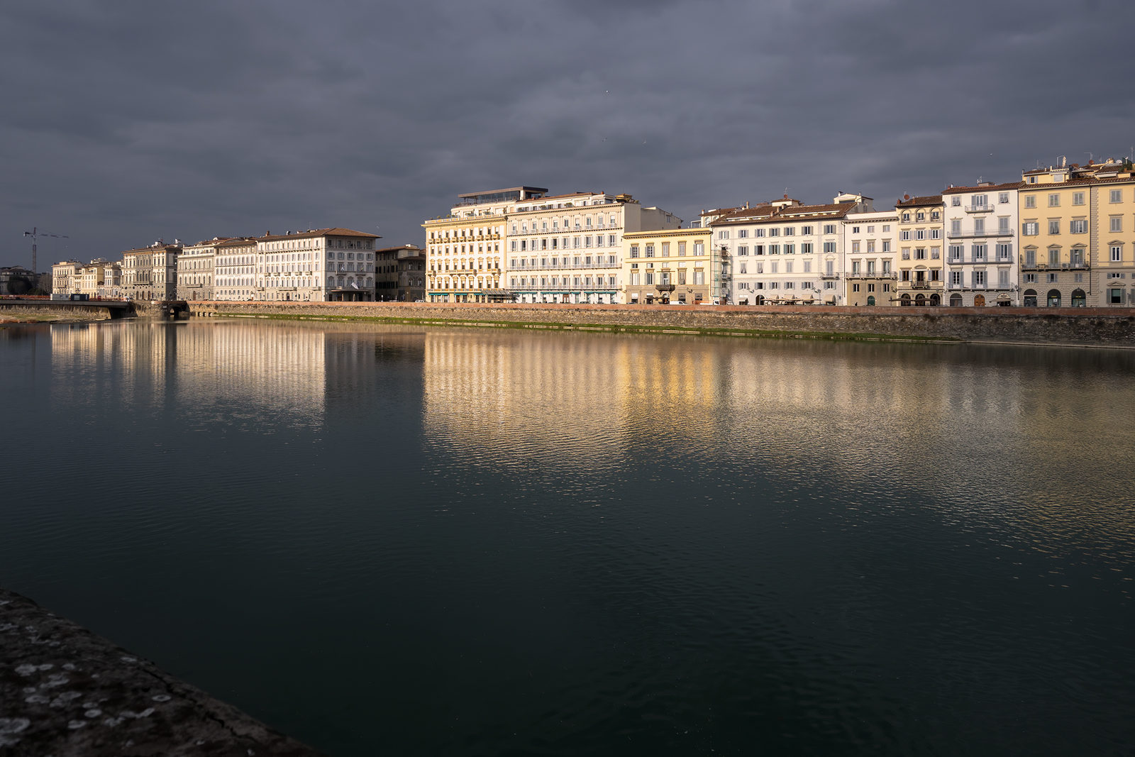 Lungarno dopo il temporale