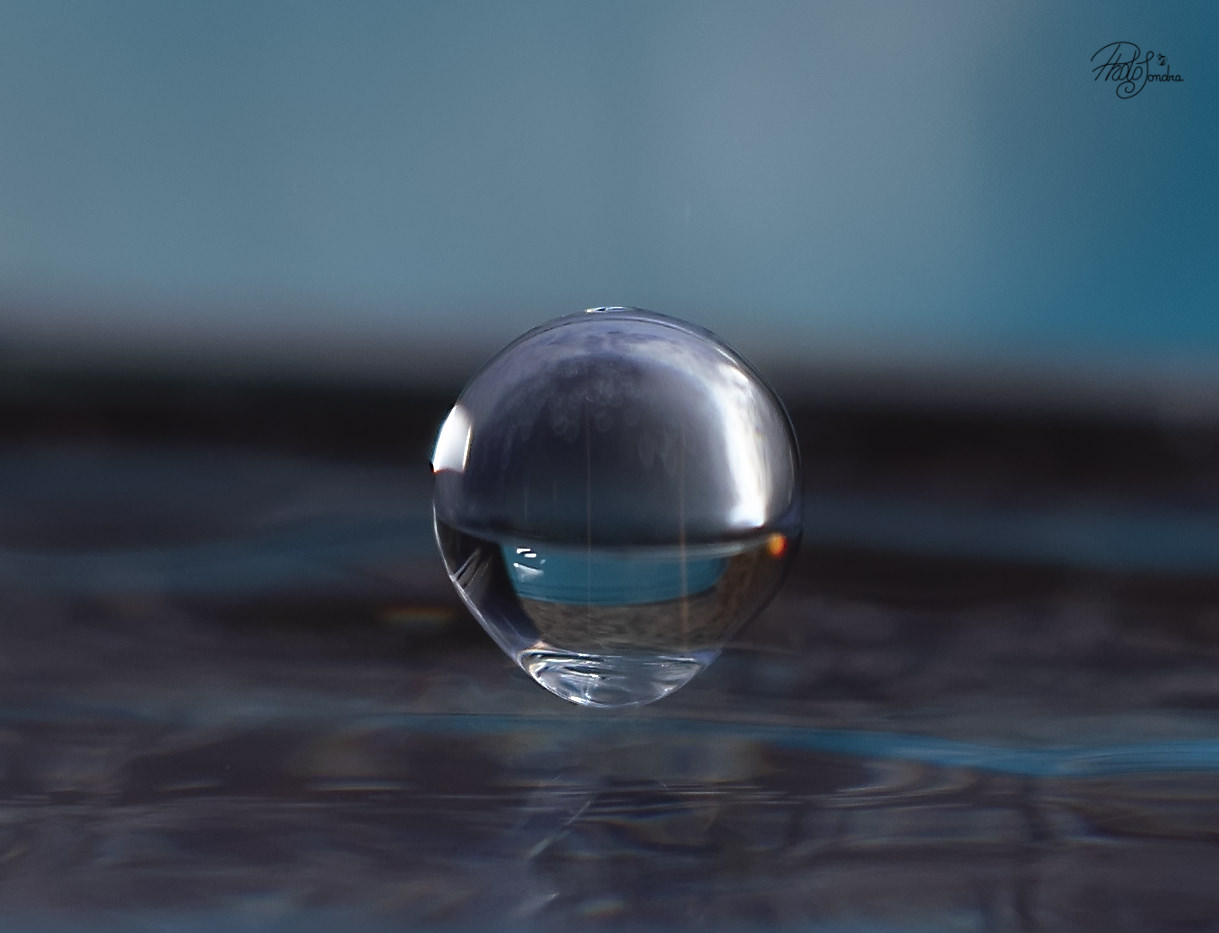 the drop of water