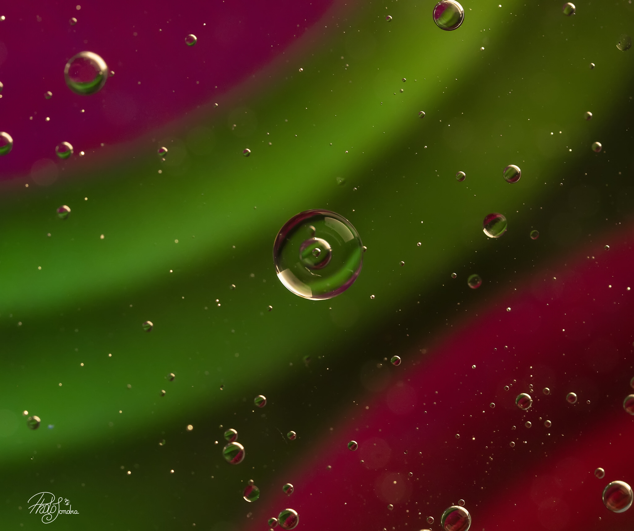 colors in water and oil