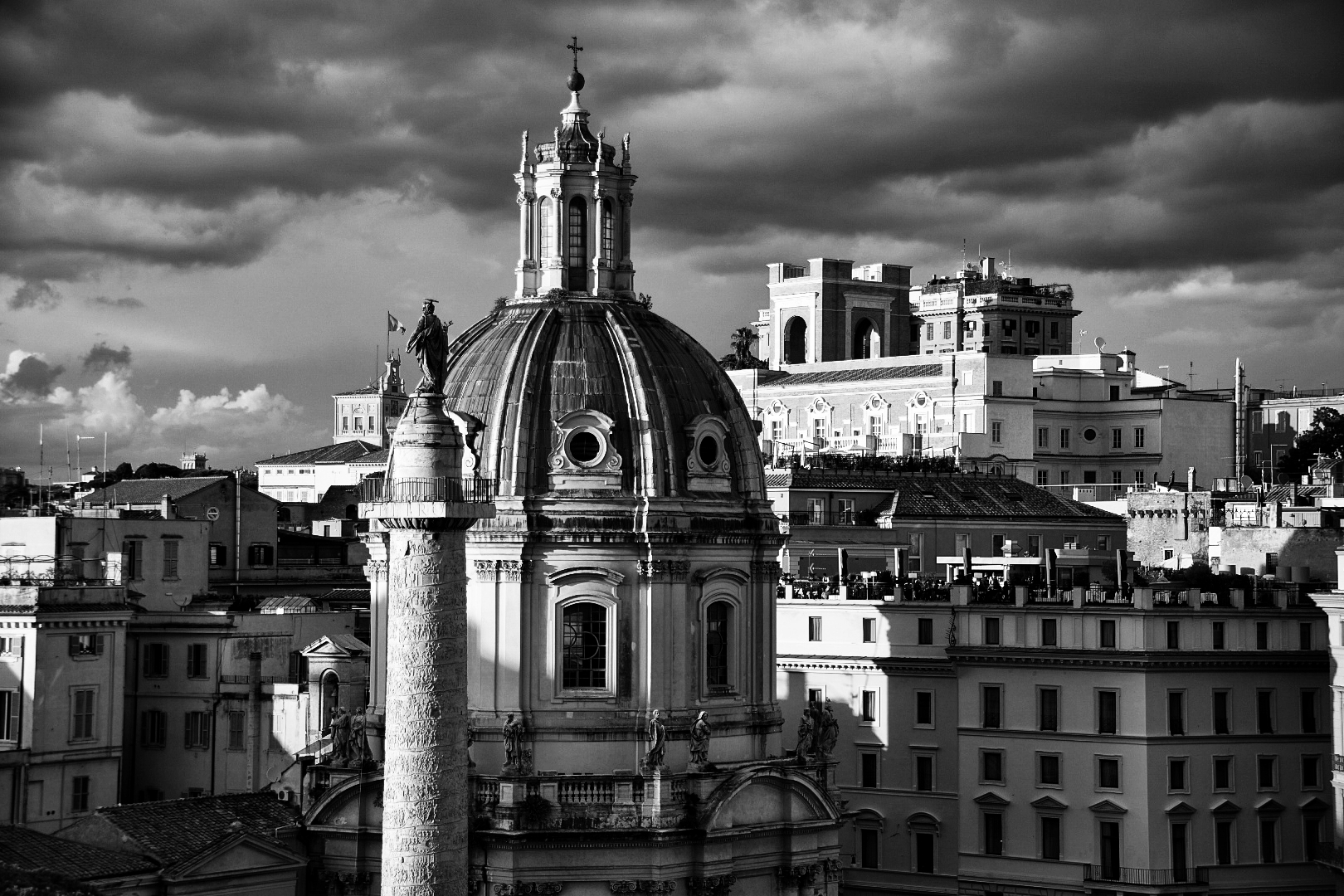 I tetti e il cielo di Roma ...in bw