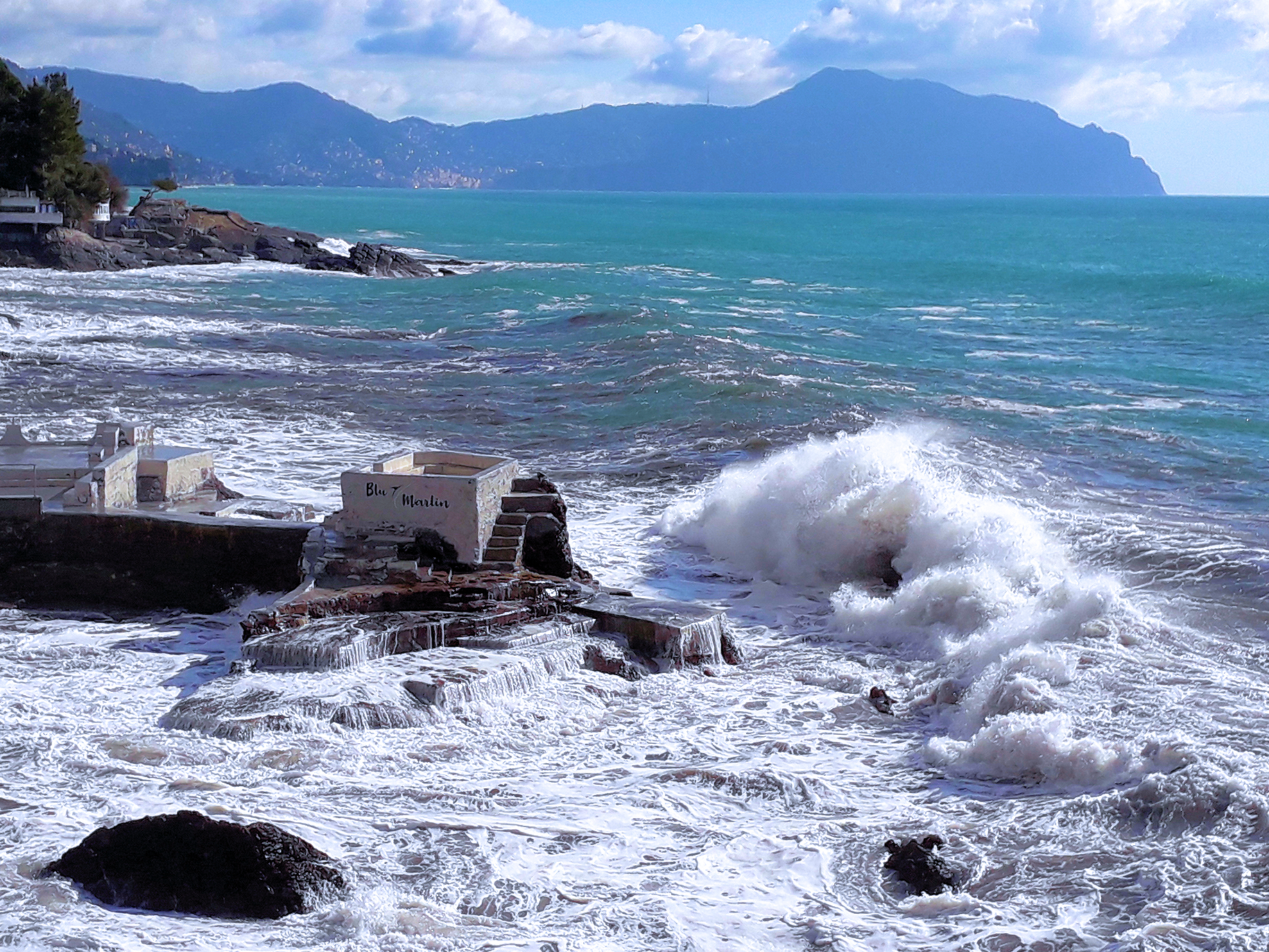 Storm at Blu Marlin in Nervi