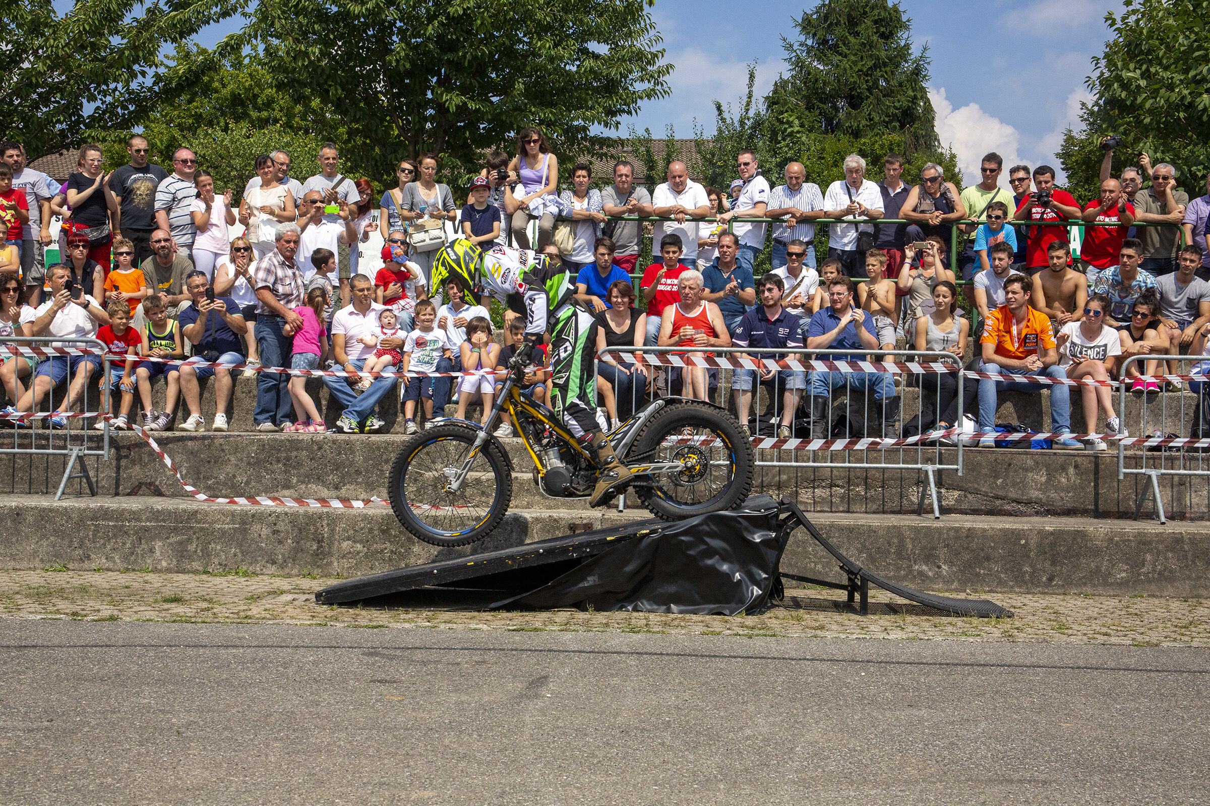 Evoluzioni sulla rampa