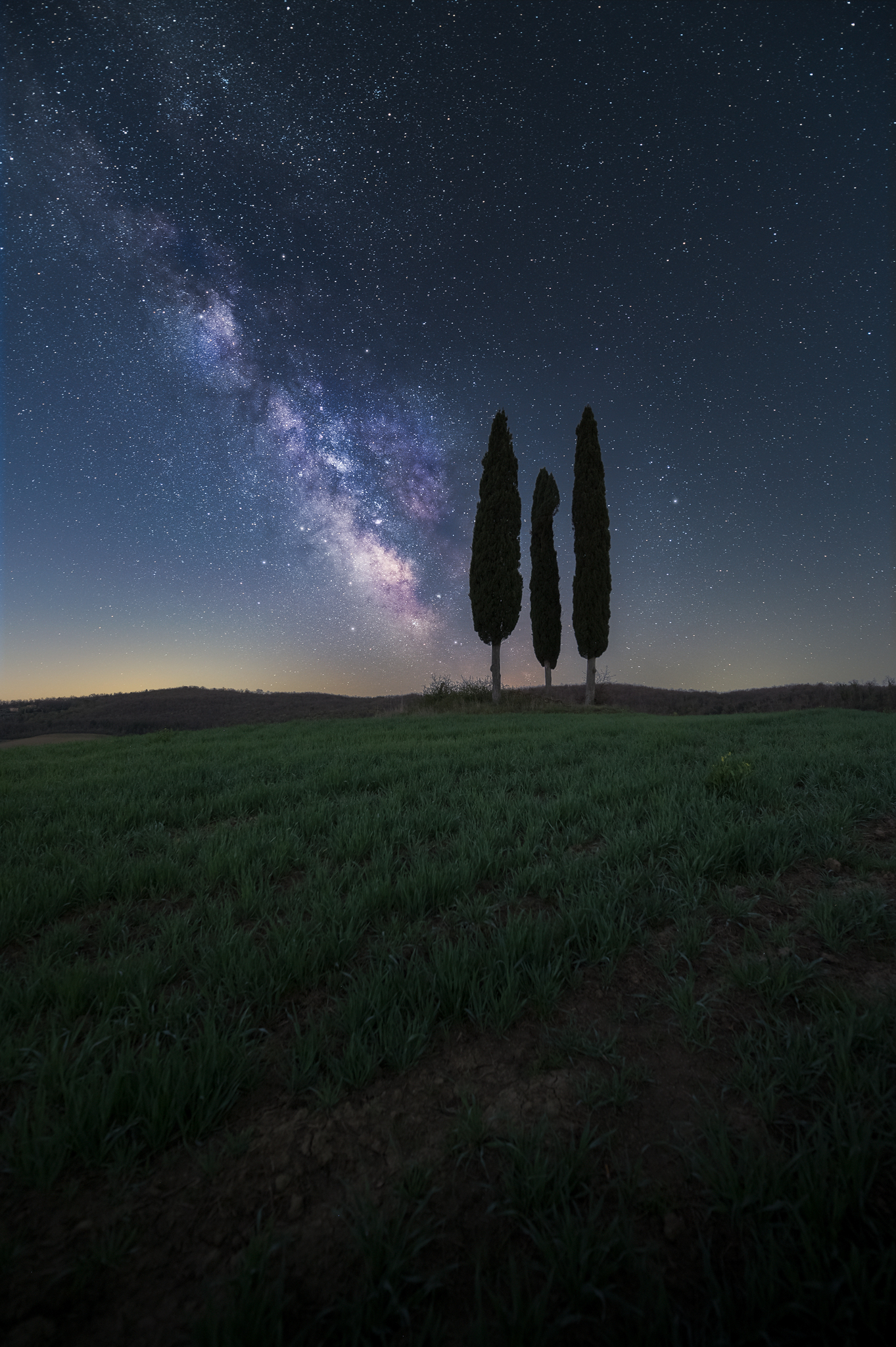 Notte sulla Toscana