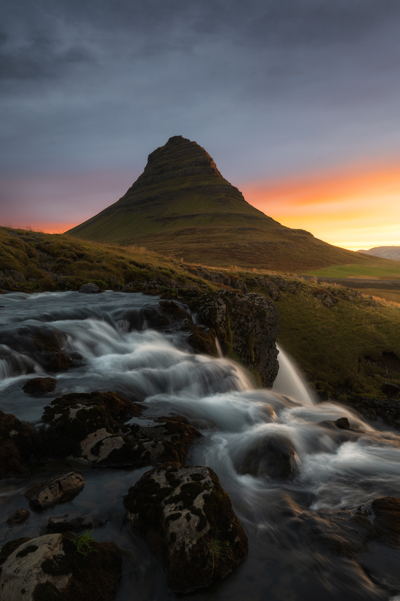 Waterfalls at Kirkjufell