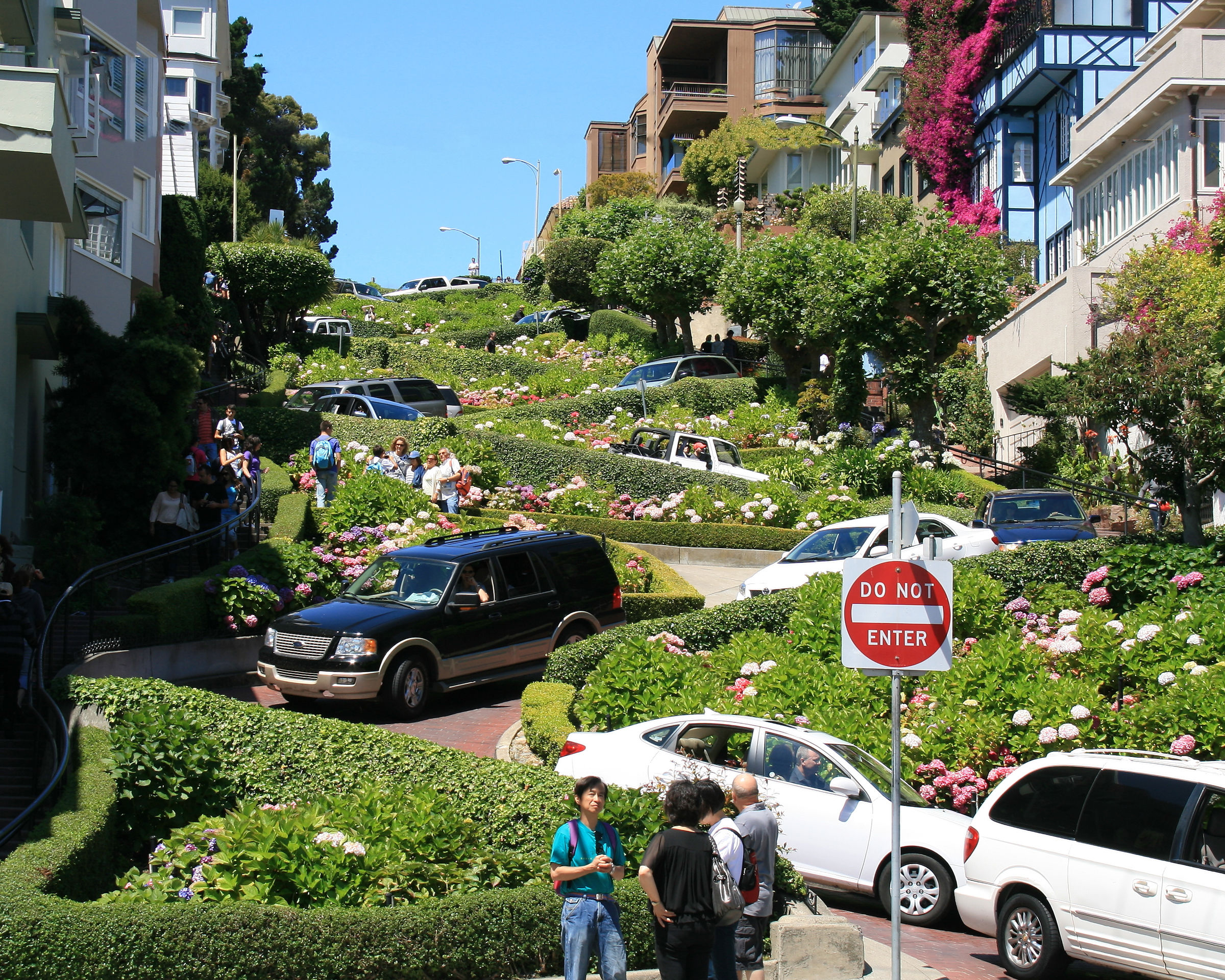 Lombard Street .San-Francisco