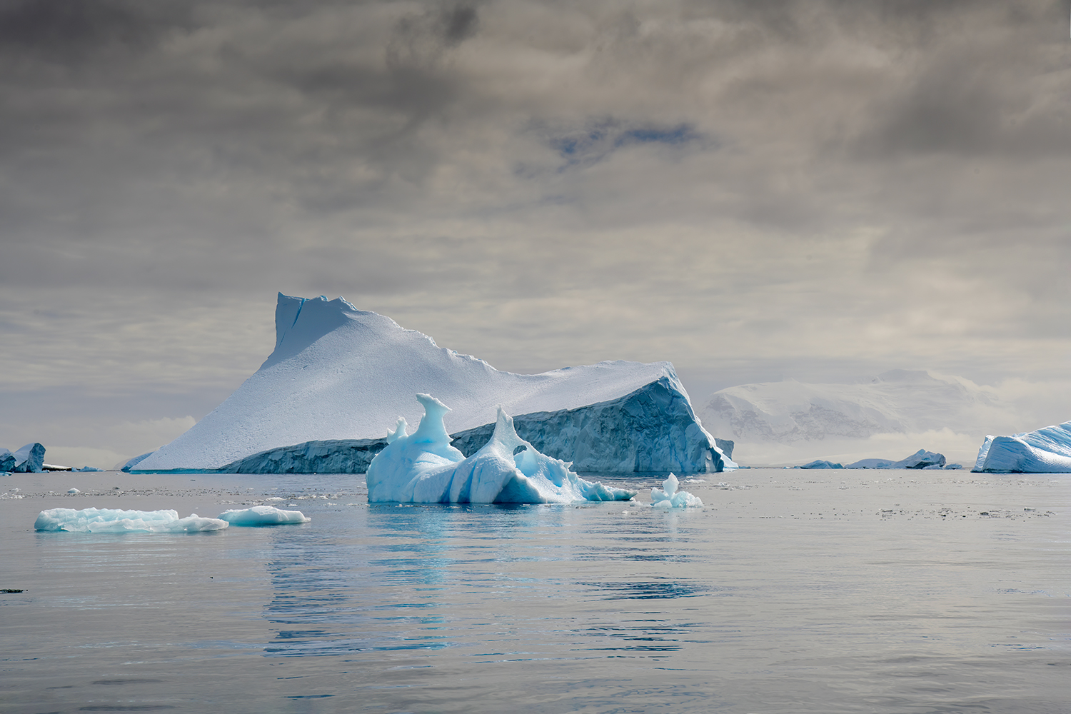 Ice Panorama at Cuverville Island - Antarctica