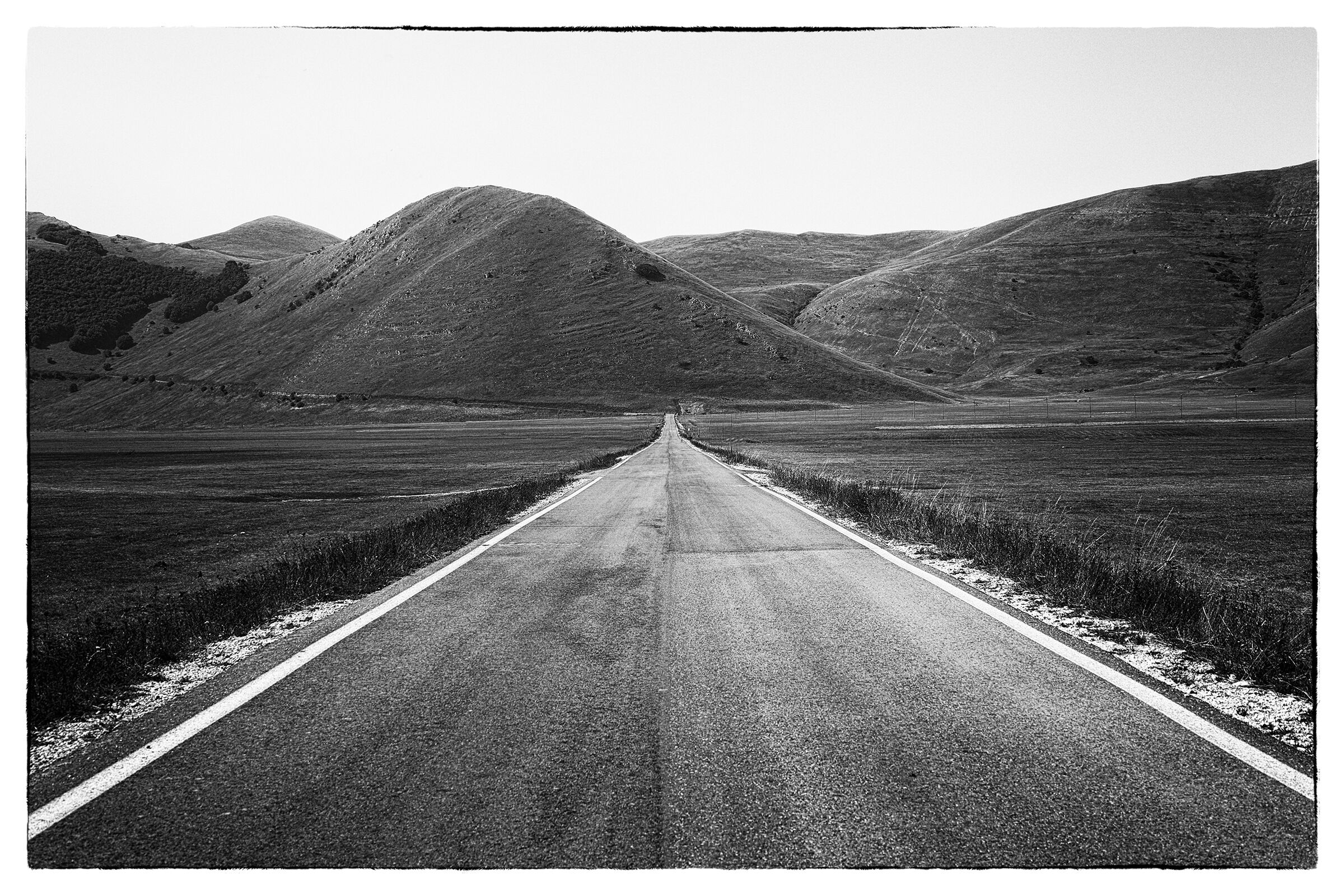 The road on the Pian Grande