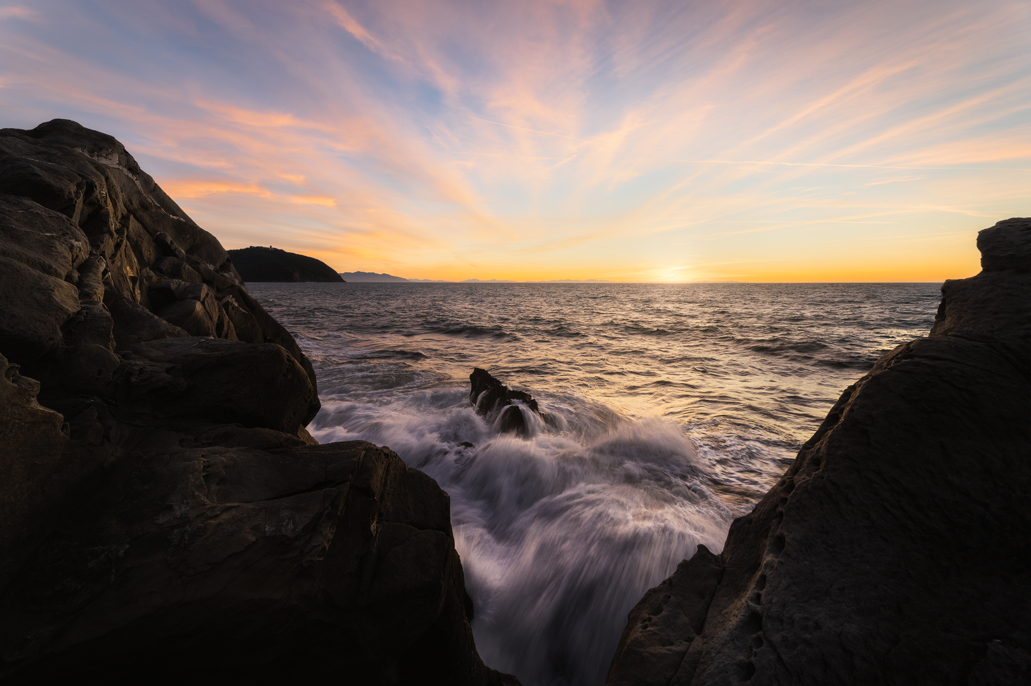 Tramonto sul golfo di Baratti