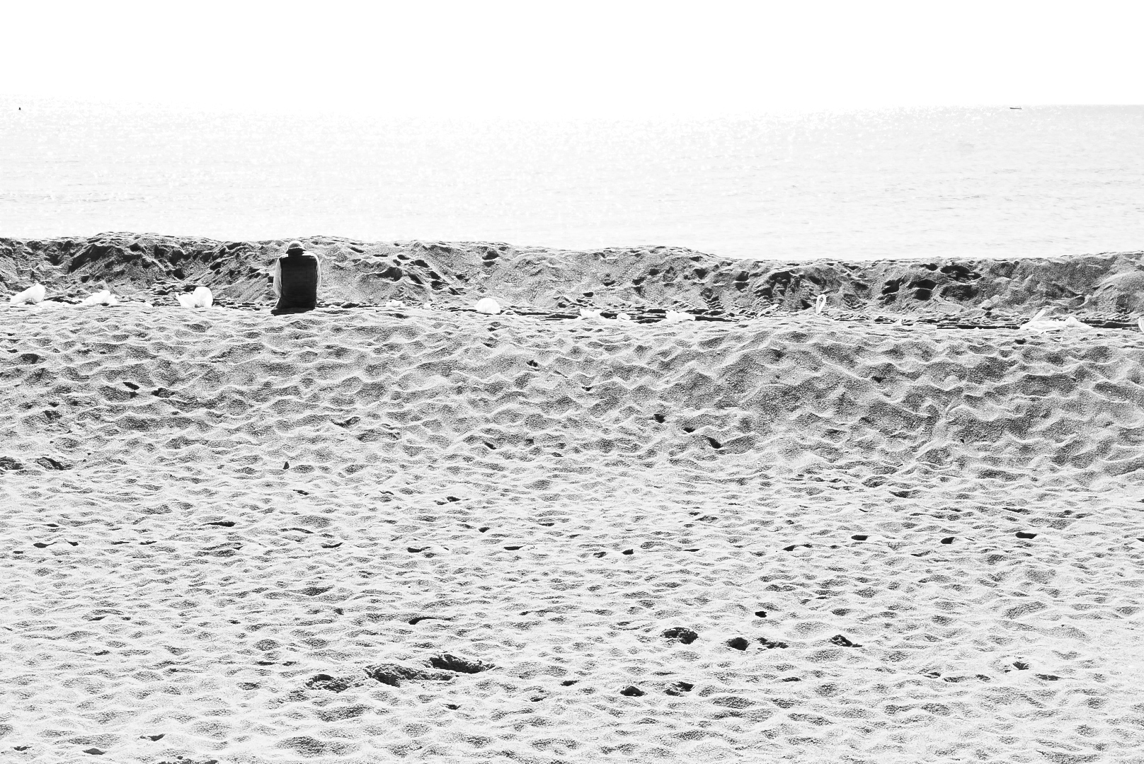 Waiting life in the beach