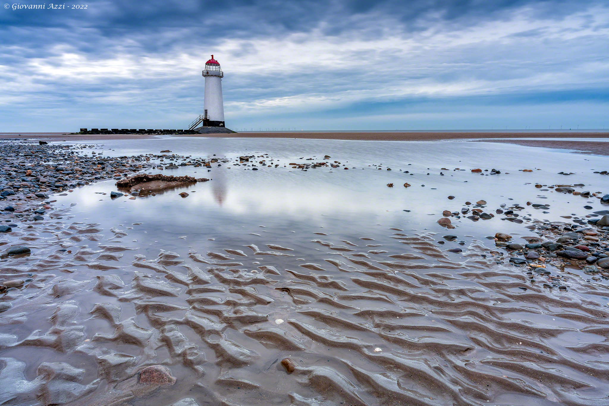 Ora blu al faro di Point of Ayr
