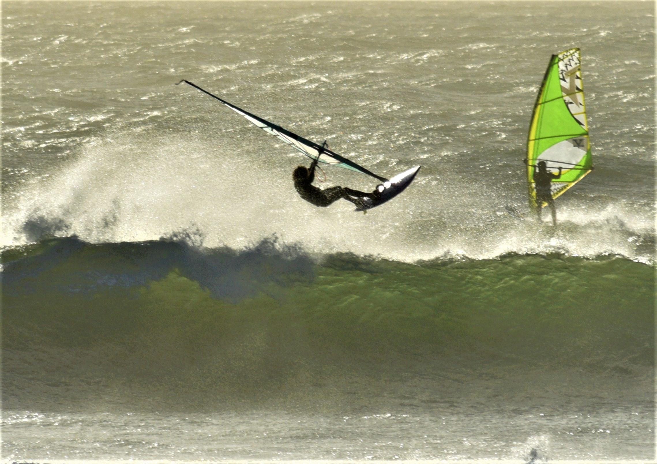 Windsurfing in Haakgat Cape Town