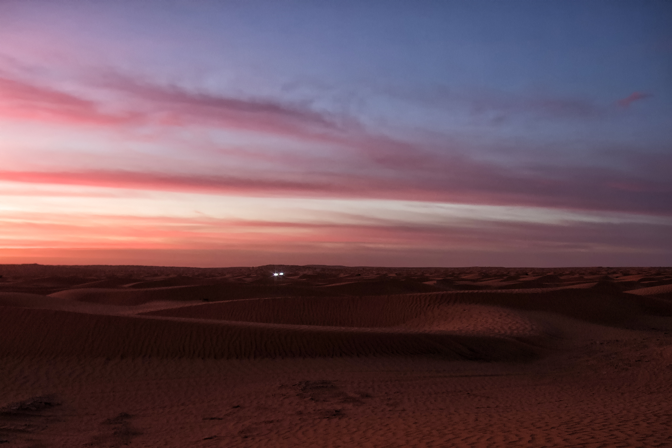 A lighthouse in the night