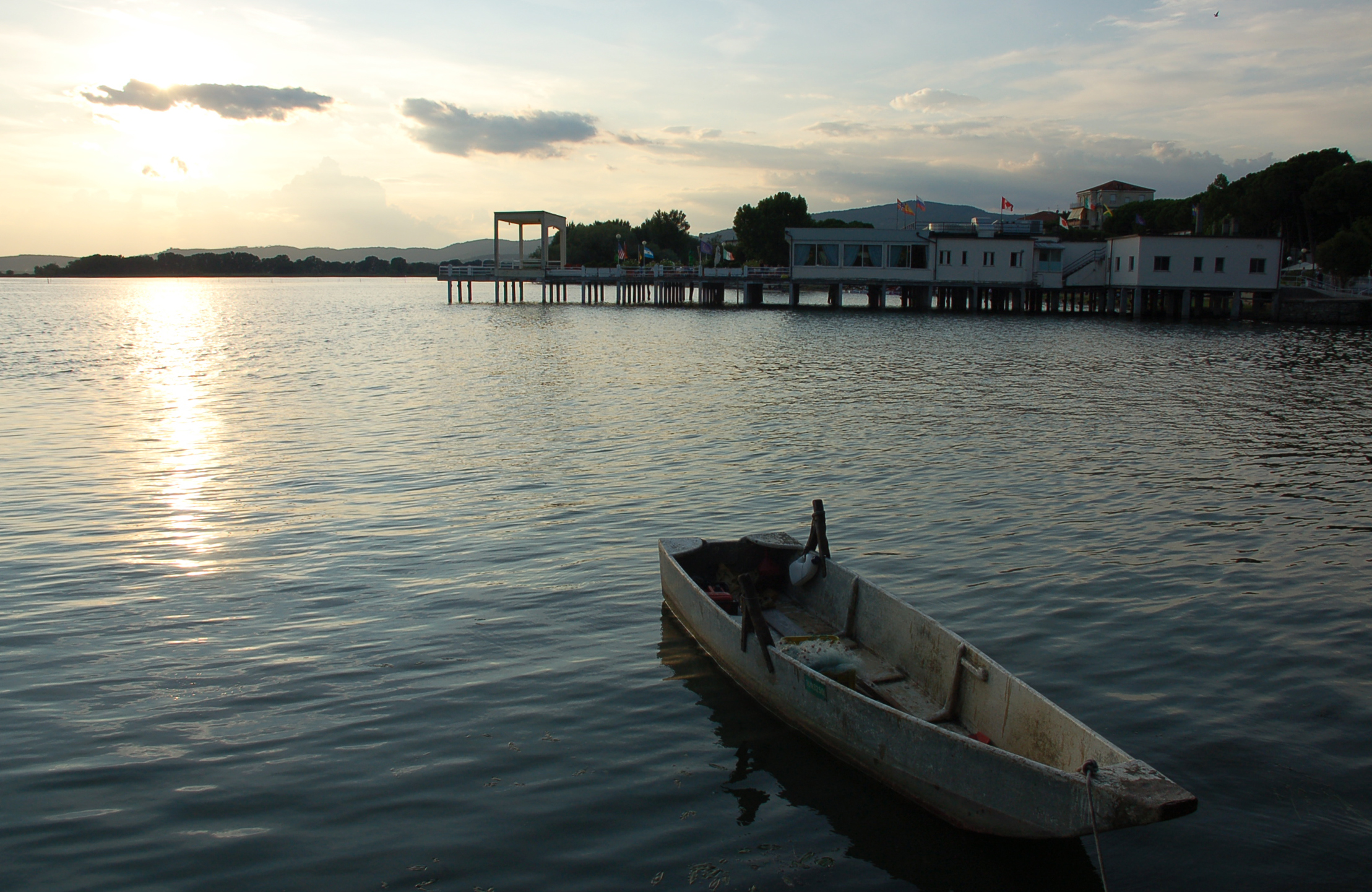 Tramonto sul Trasimeno