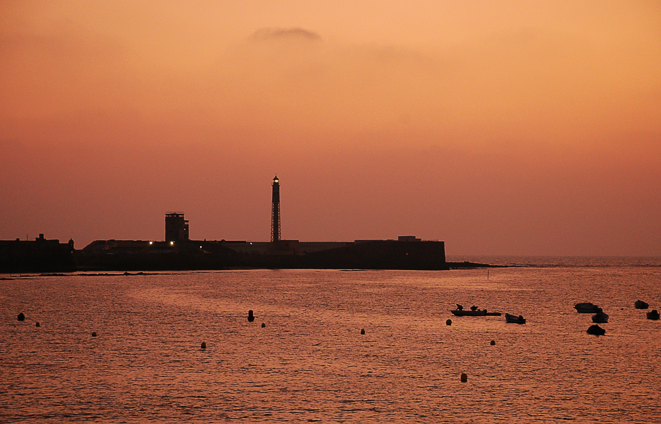 Cadiz at sunset