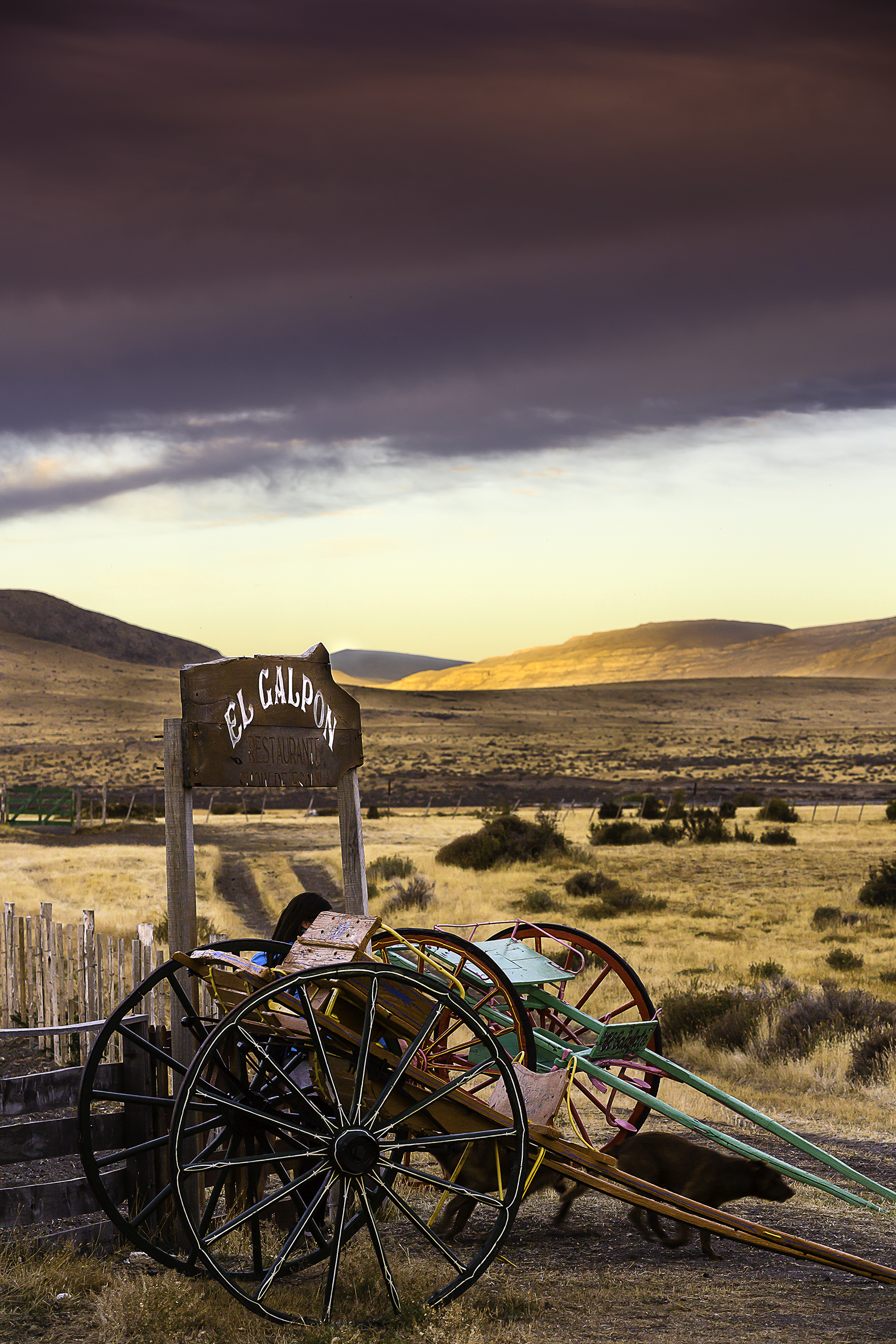 Estancia ... Patagonia at sunset