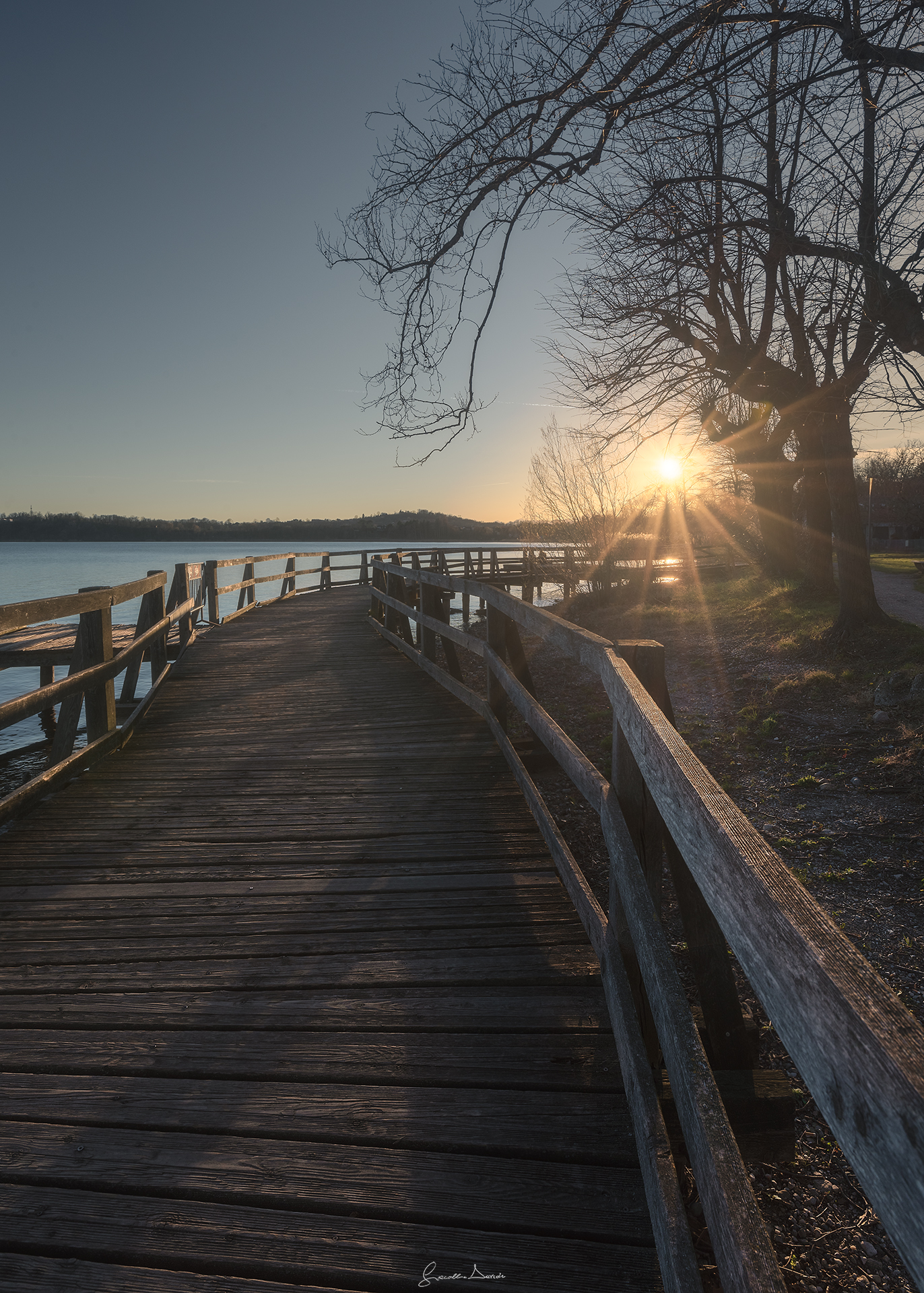 passeggiata al tramonto