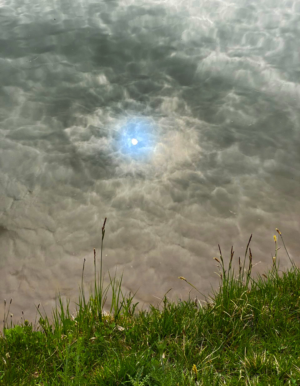 The sky in a mirror.