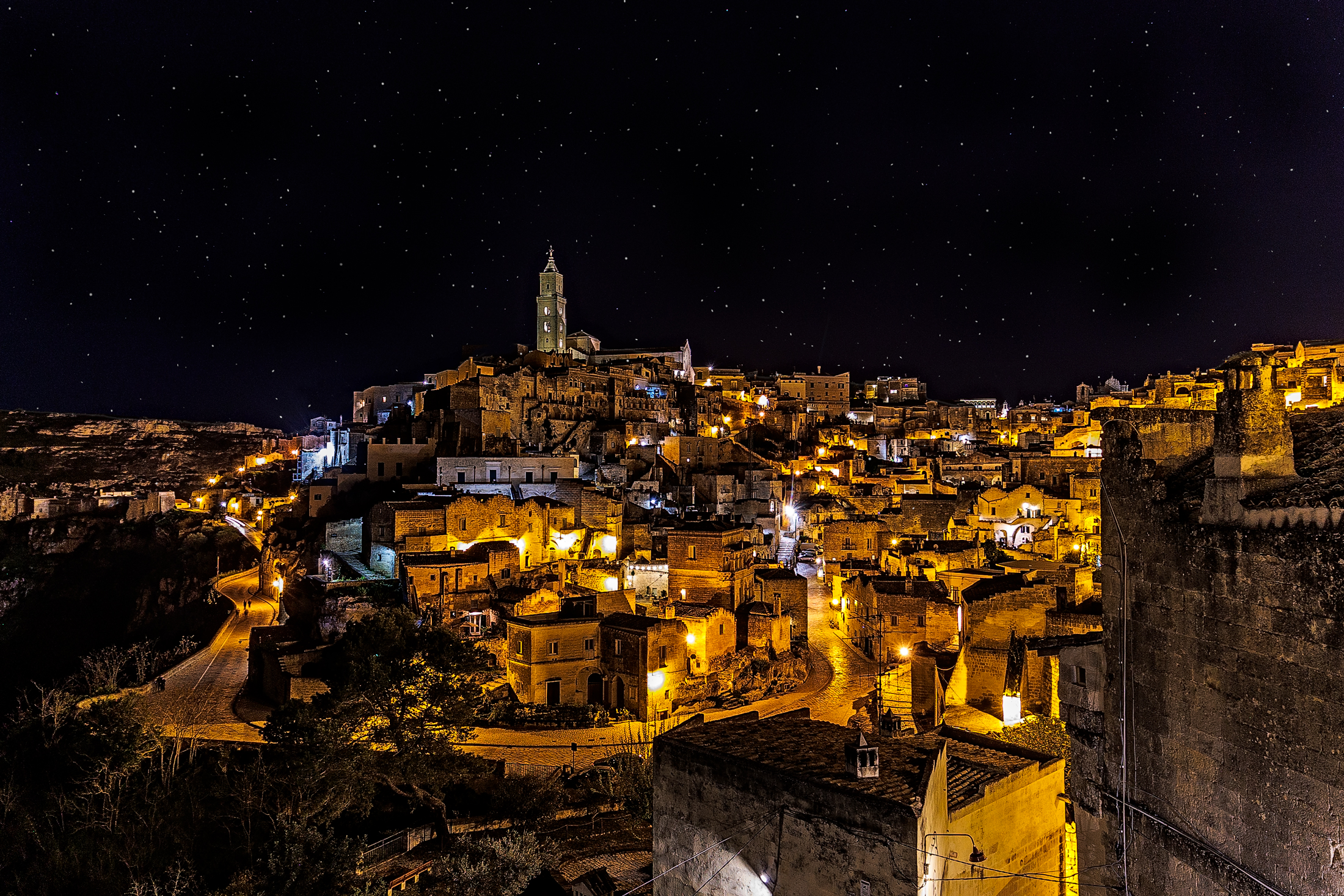 Notte a Matera