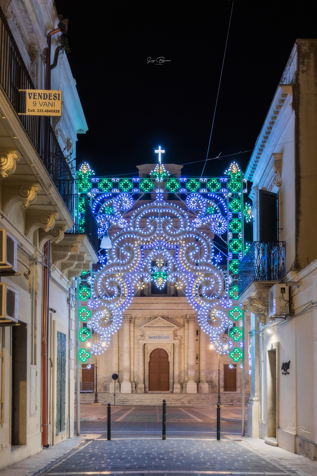 Luminarie di San Giuseppe in Corso Savoia a Rosolini