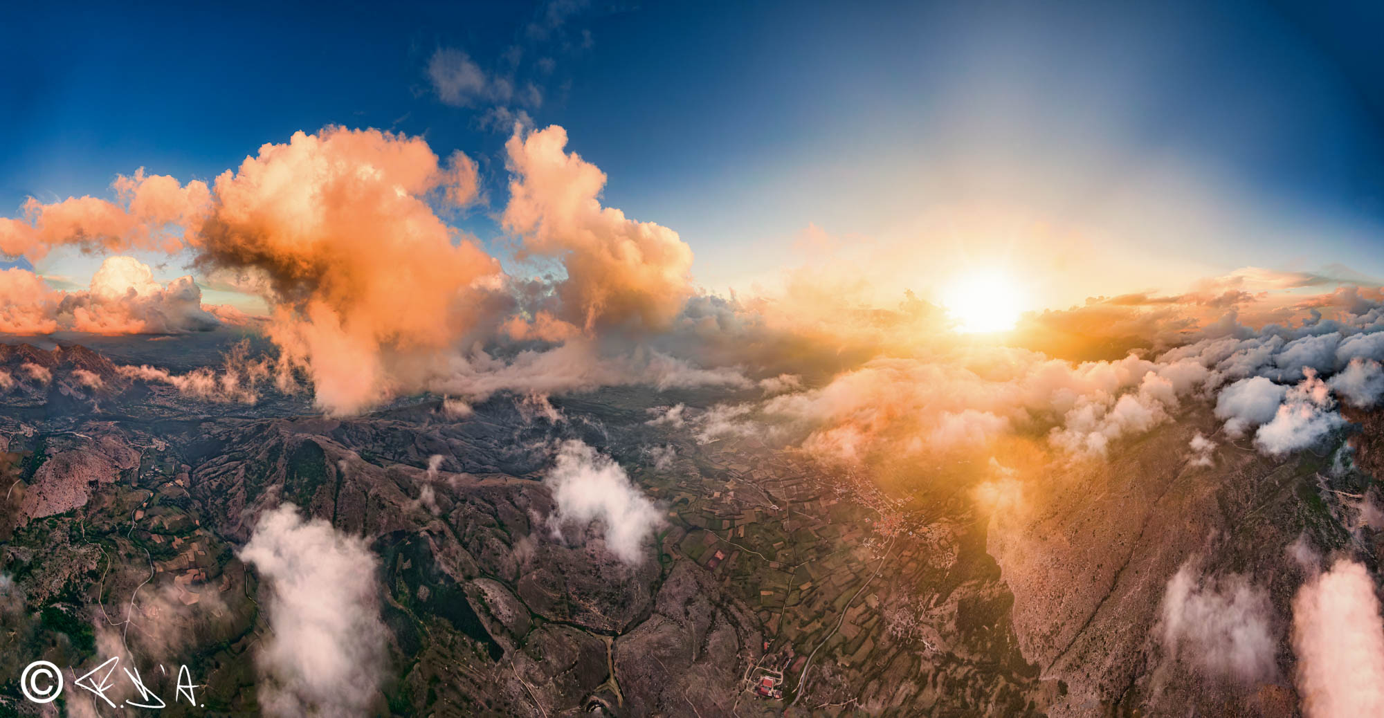 Sunset at the Velino Valley