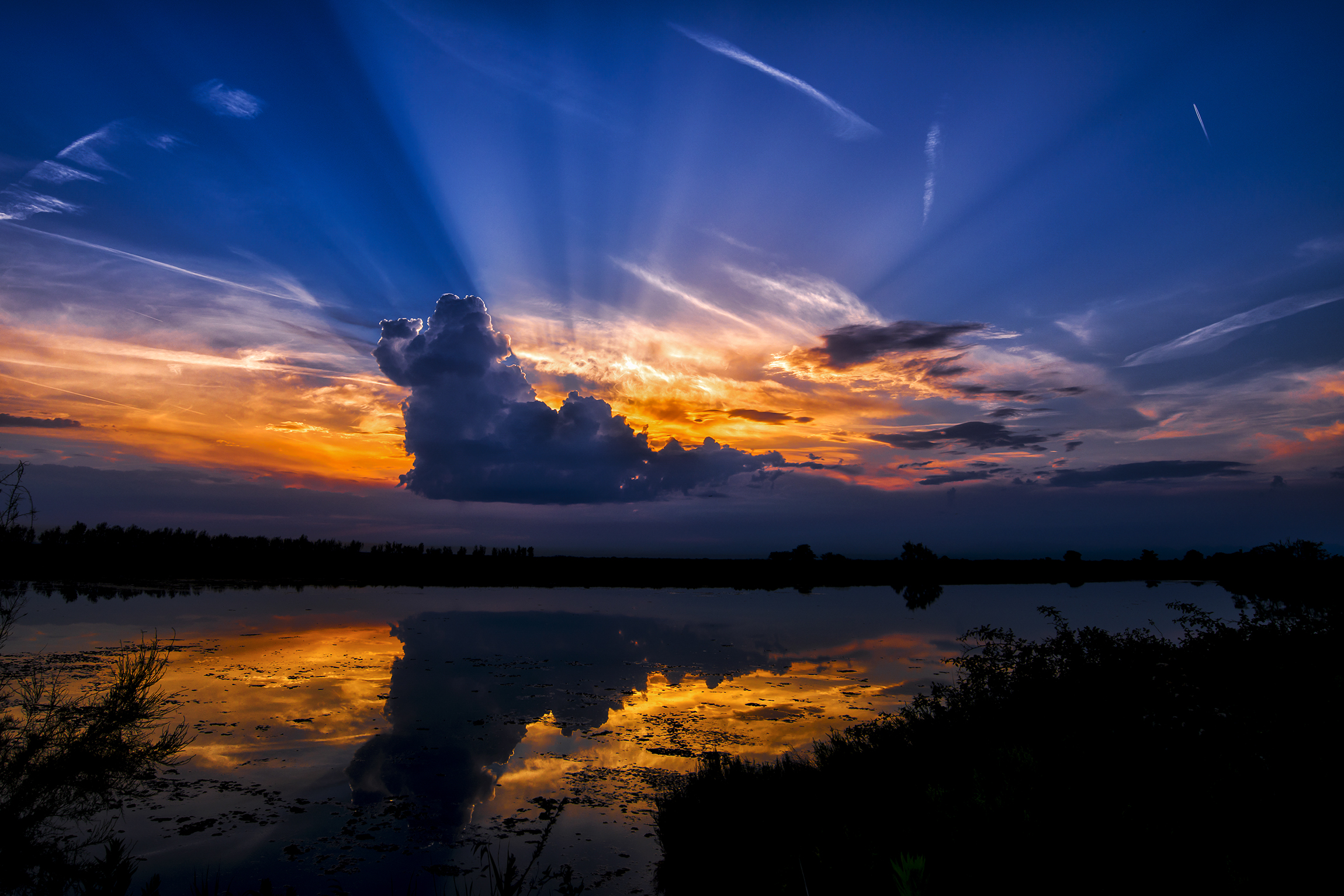 Luce e colori al tramonto