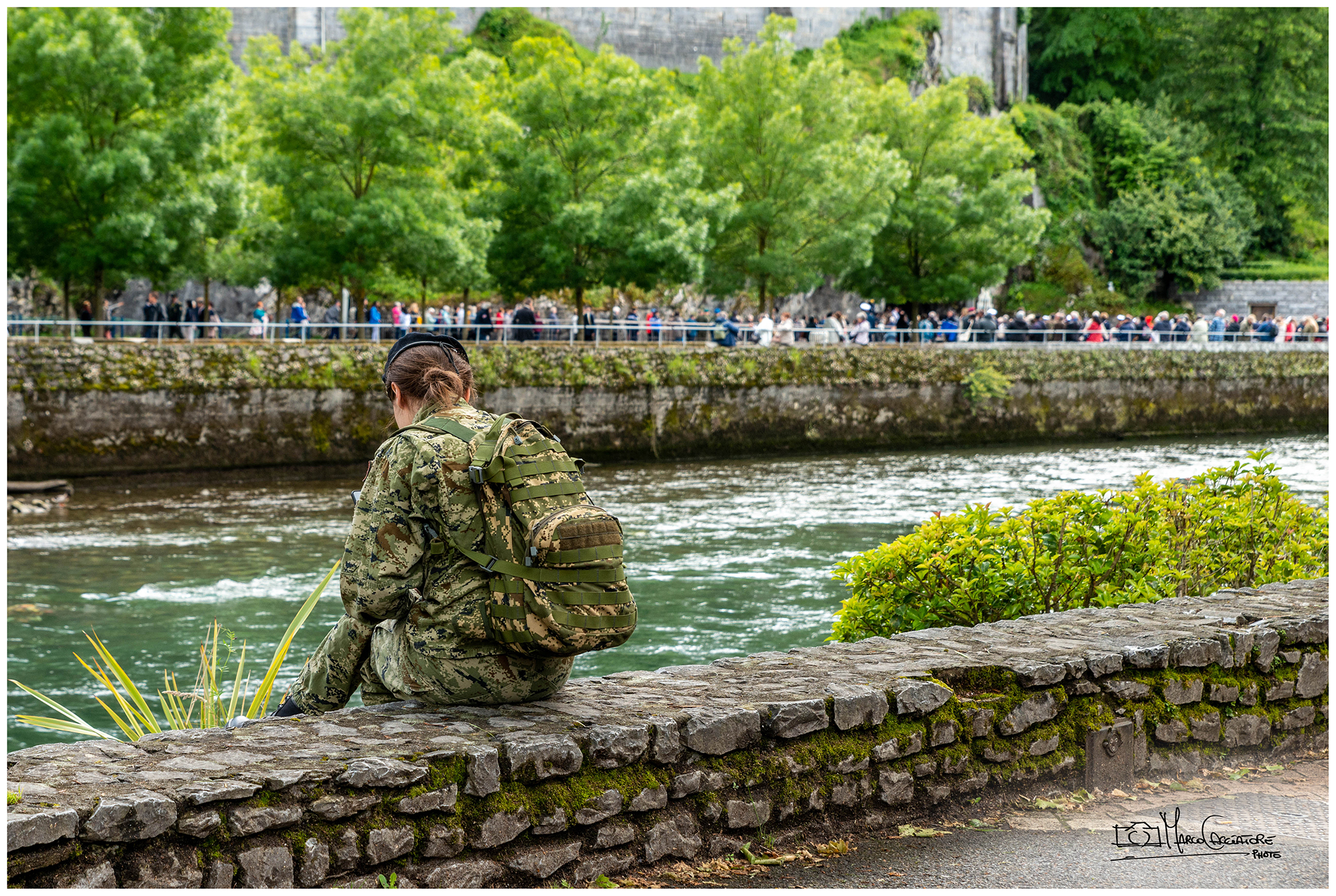 Prayer in Lourdes. Military Pilgrimage 2023