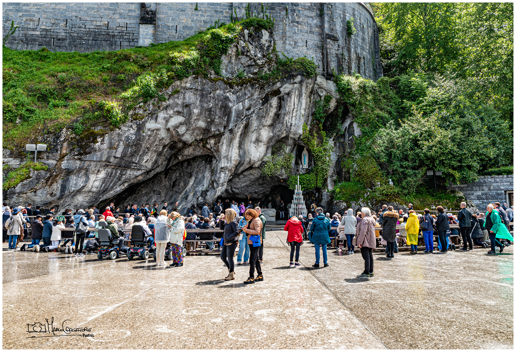 The grotto of Lourdes