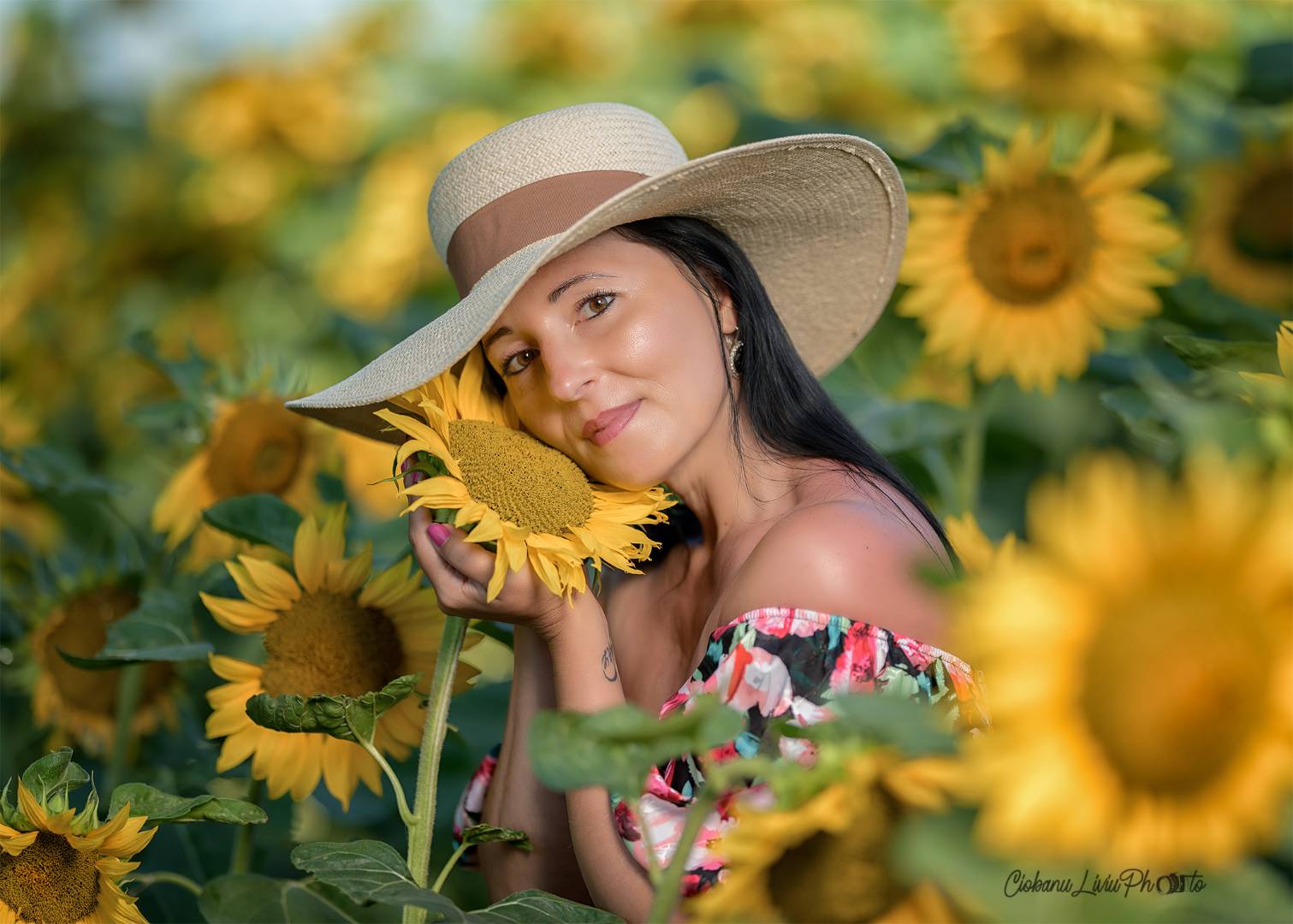 Nel campo di girasoli