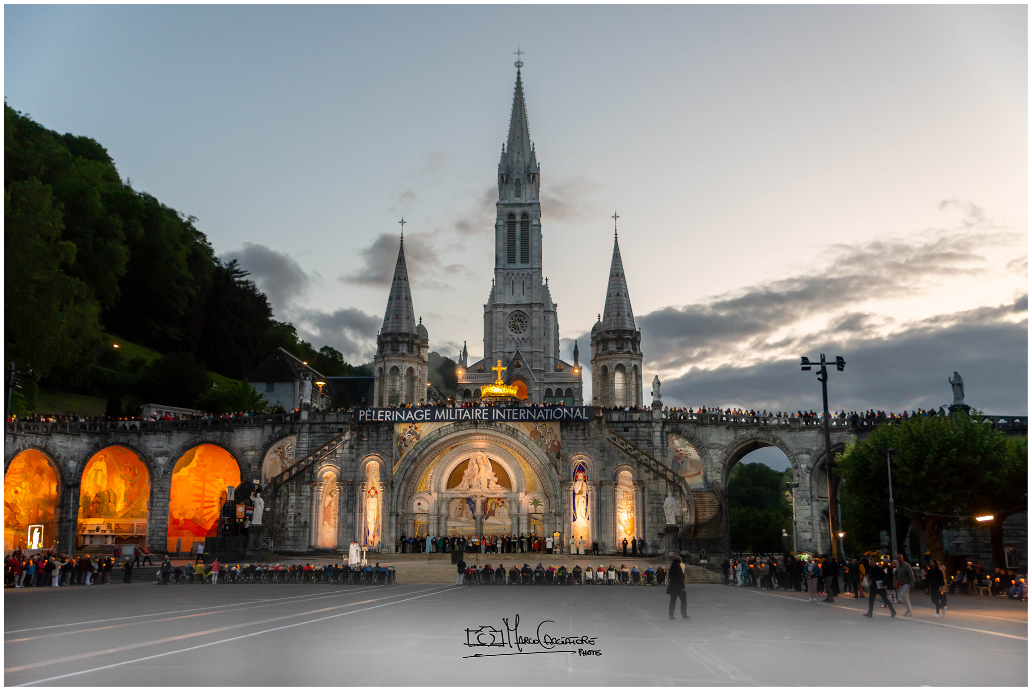 Lourdes torchlight procession