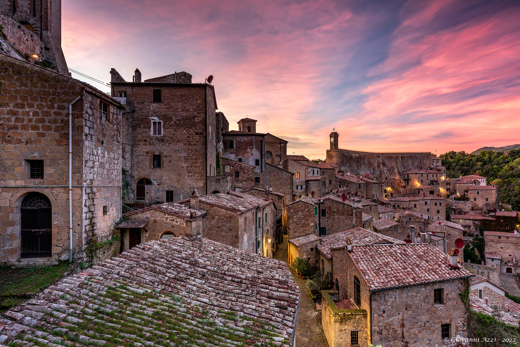 Tramonto a Sorano