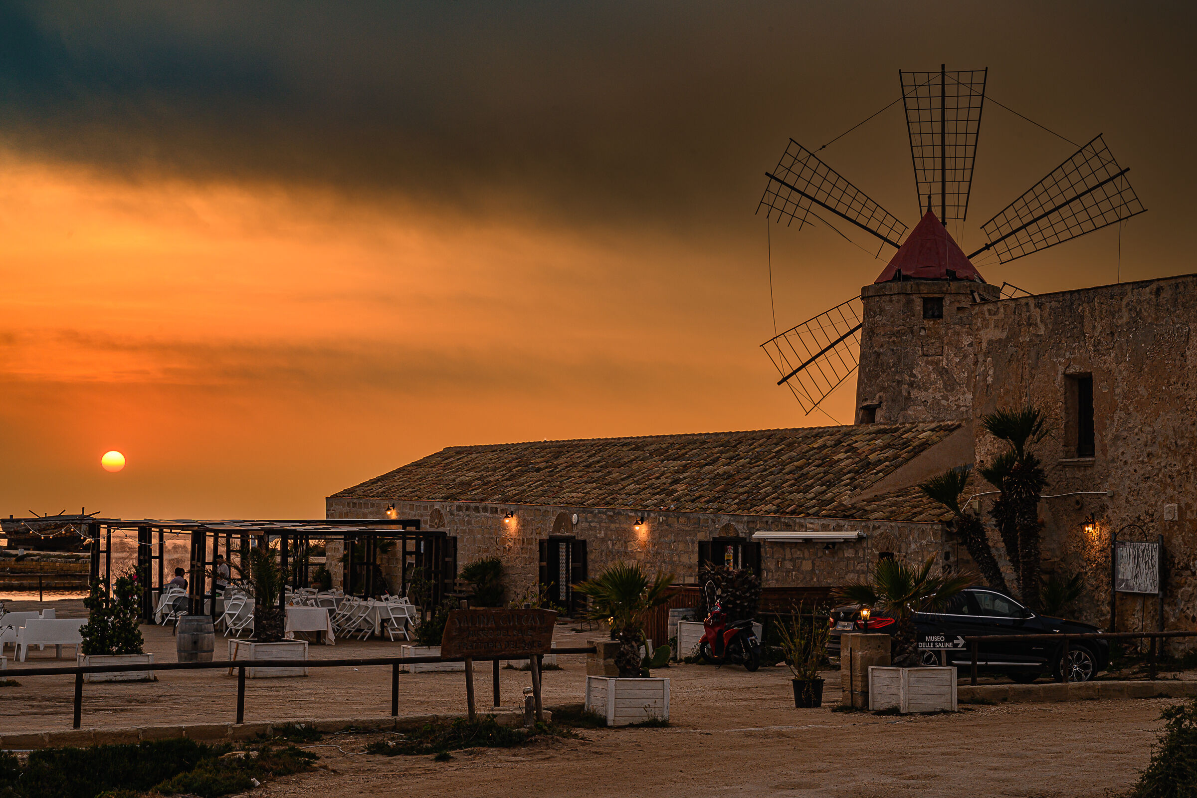 The mill of the ancient salt pan