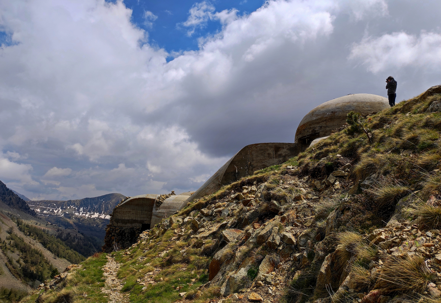 The photographer and the old military forts