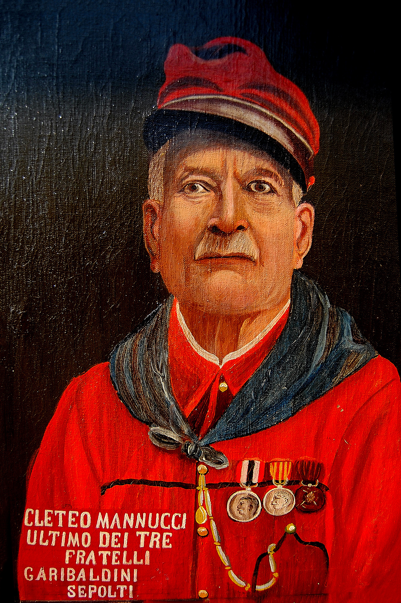 Oil on canvas: my wife's great-grandfather