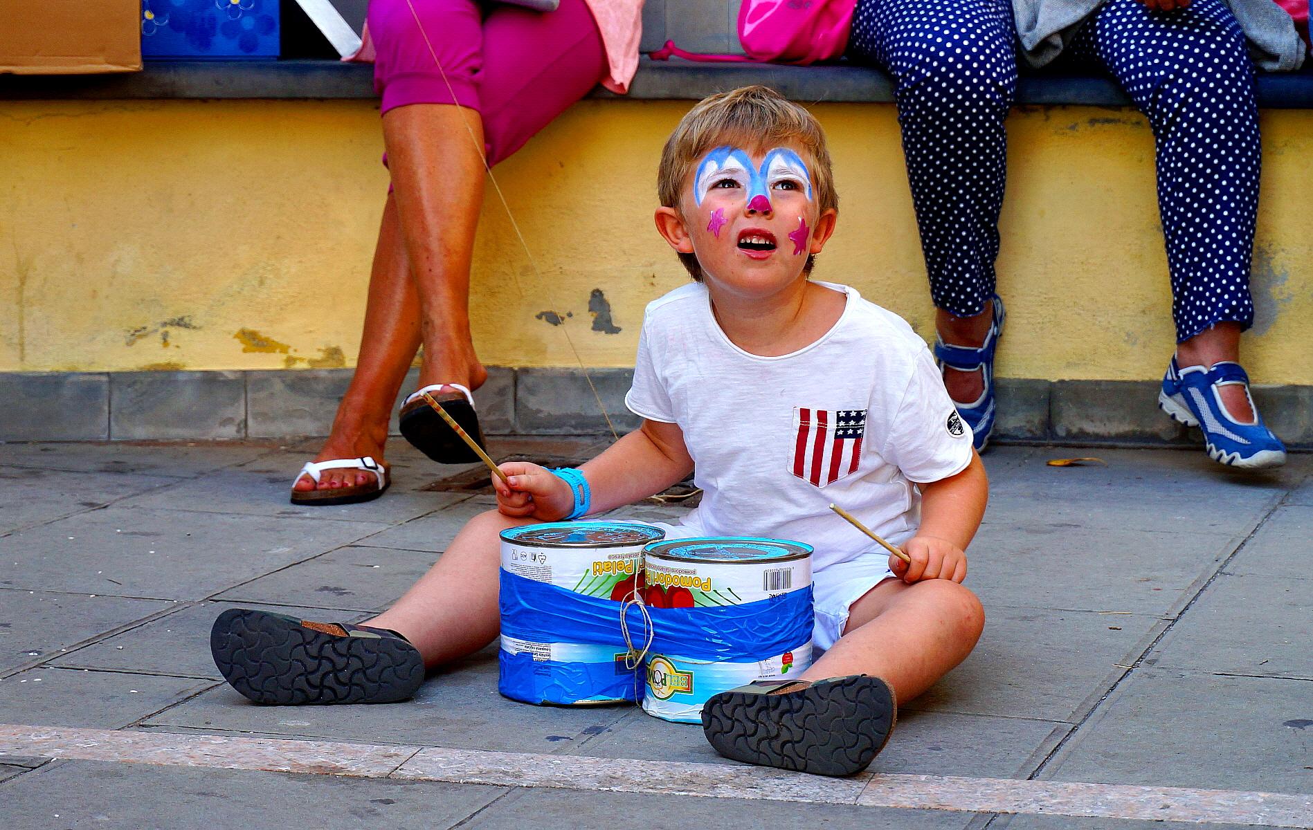 Il giovane batterista!