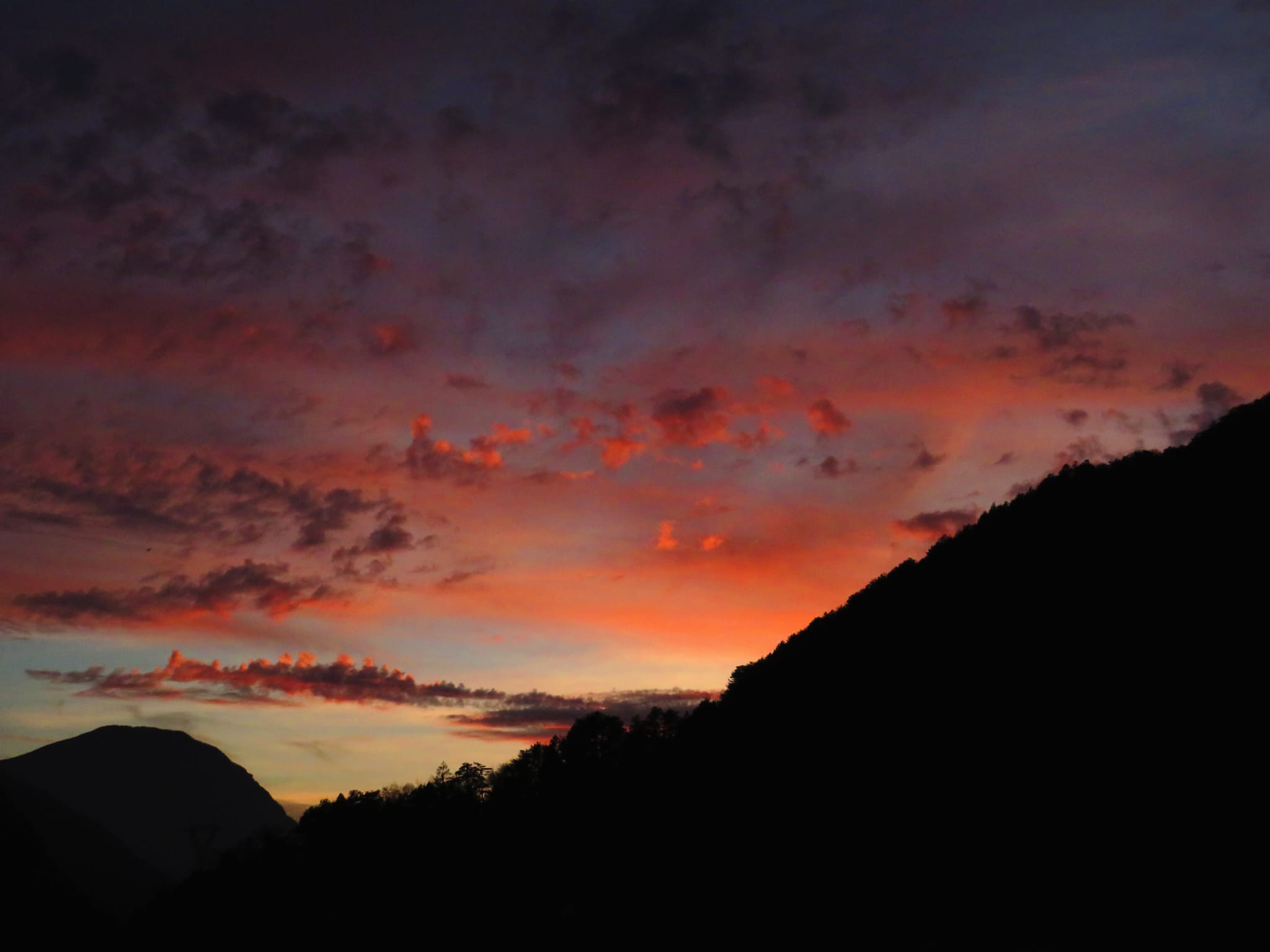 Tramonto a Moggio Udinese