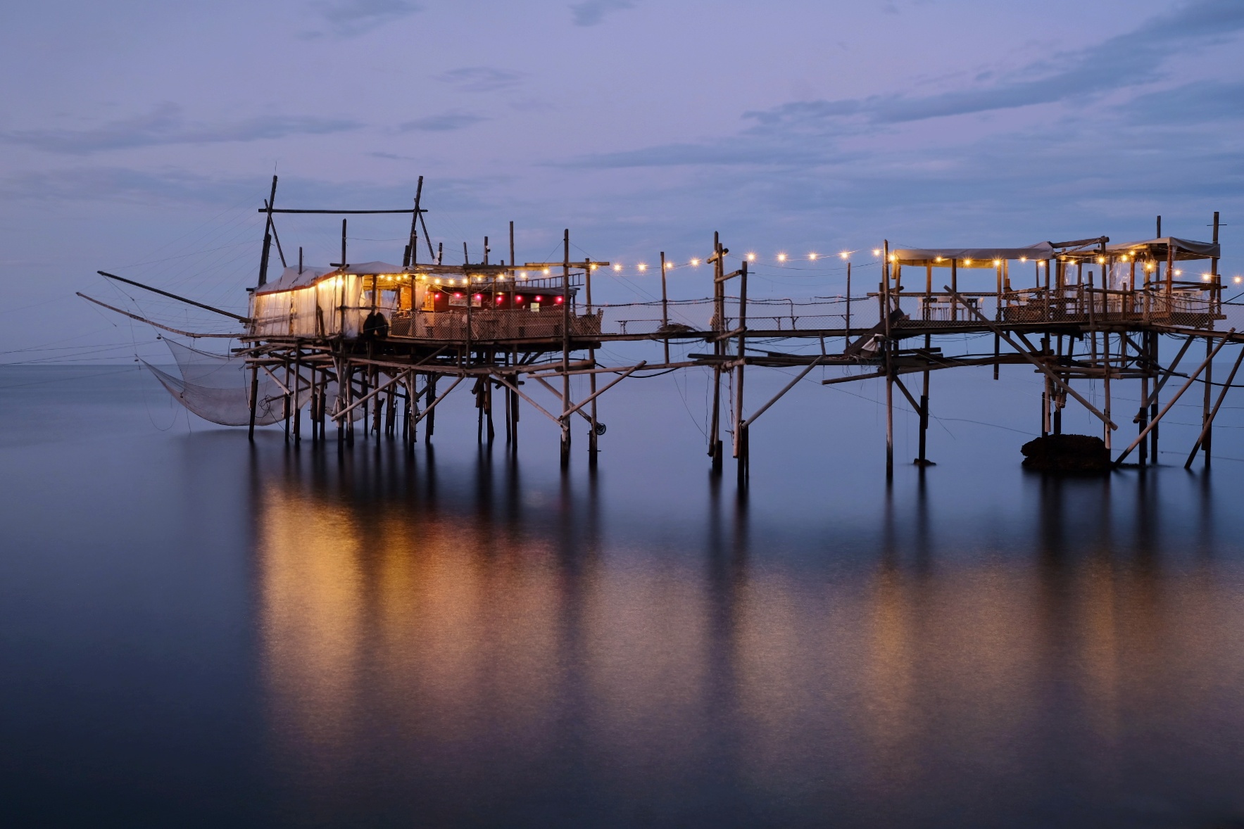 Ora blu sul trabocco