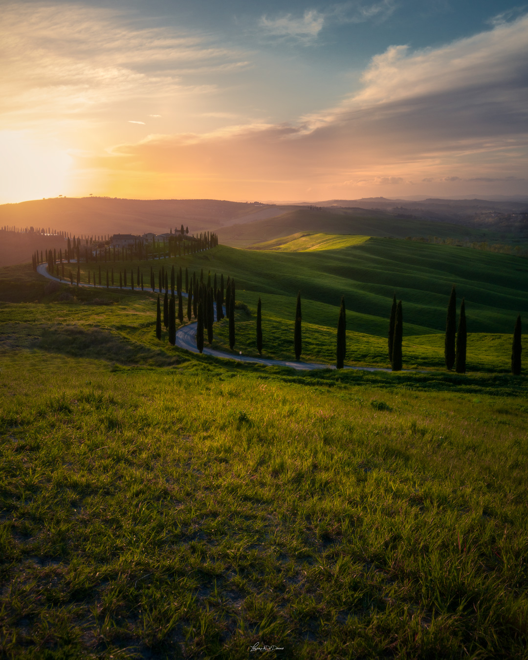 Sunset at Podere Baccoleno