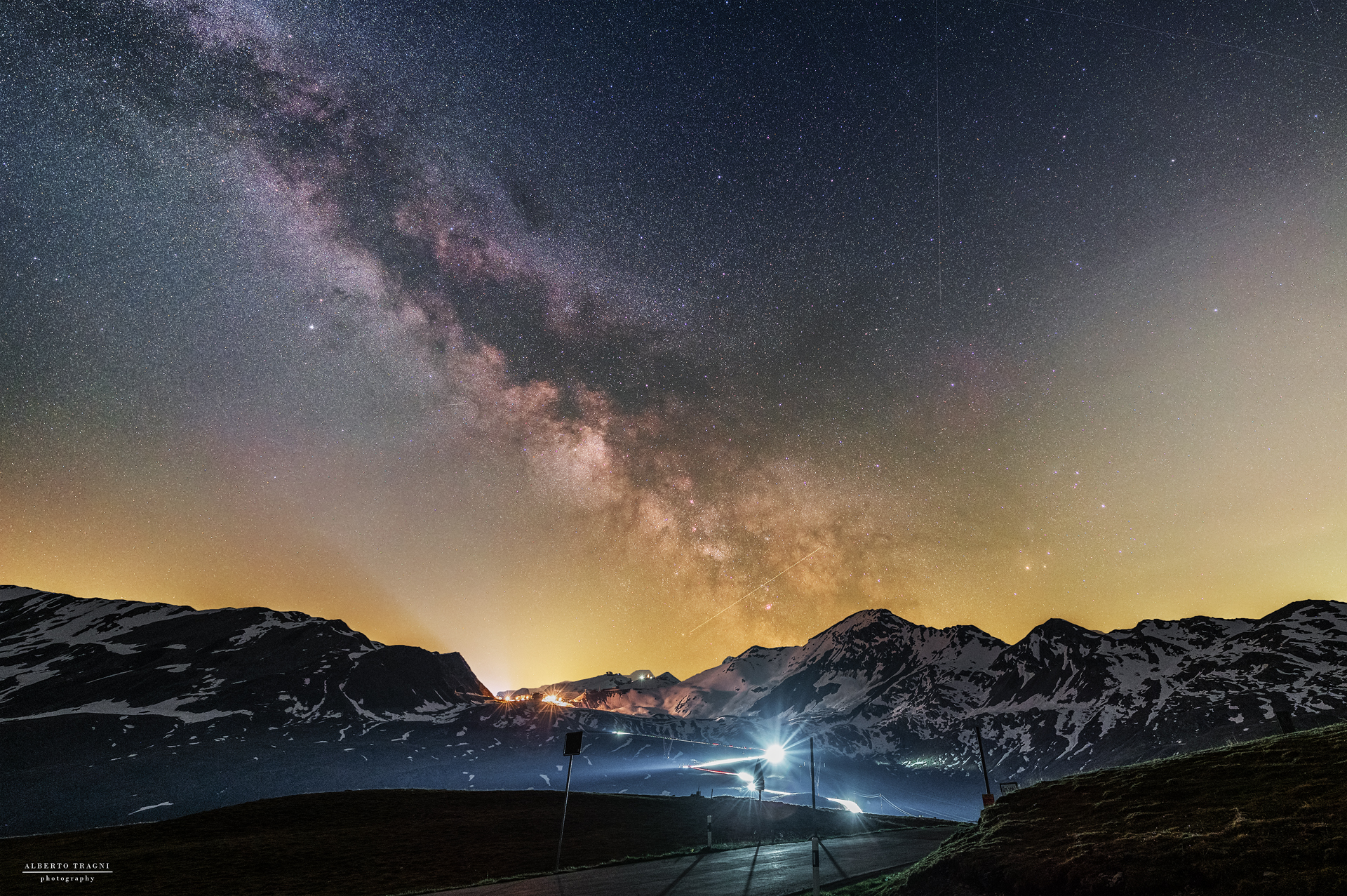 Milky way from Umbrail to the Stelvio