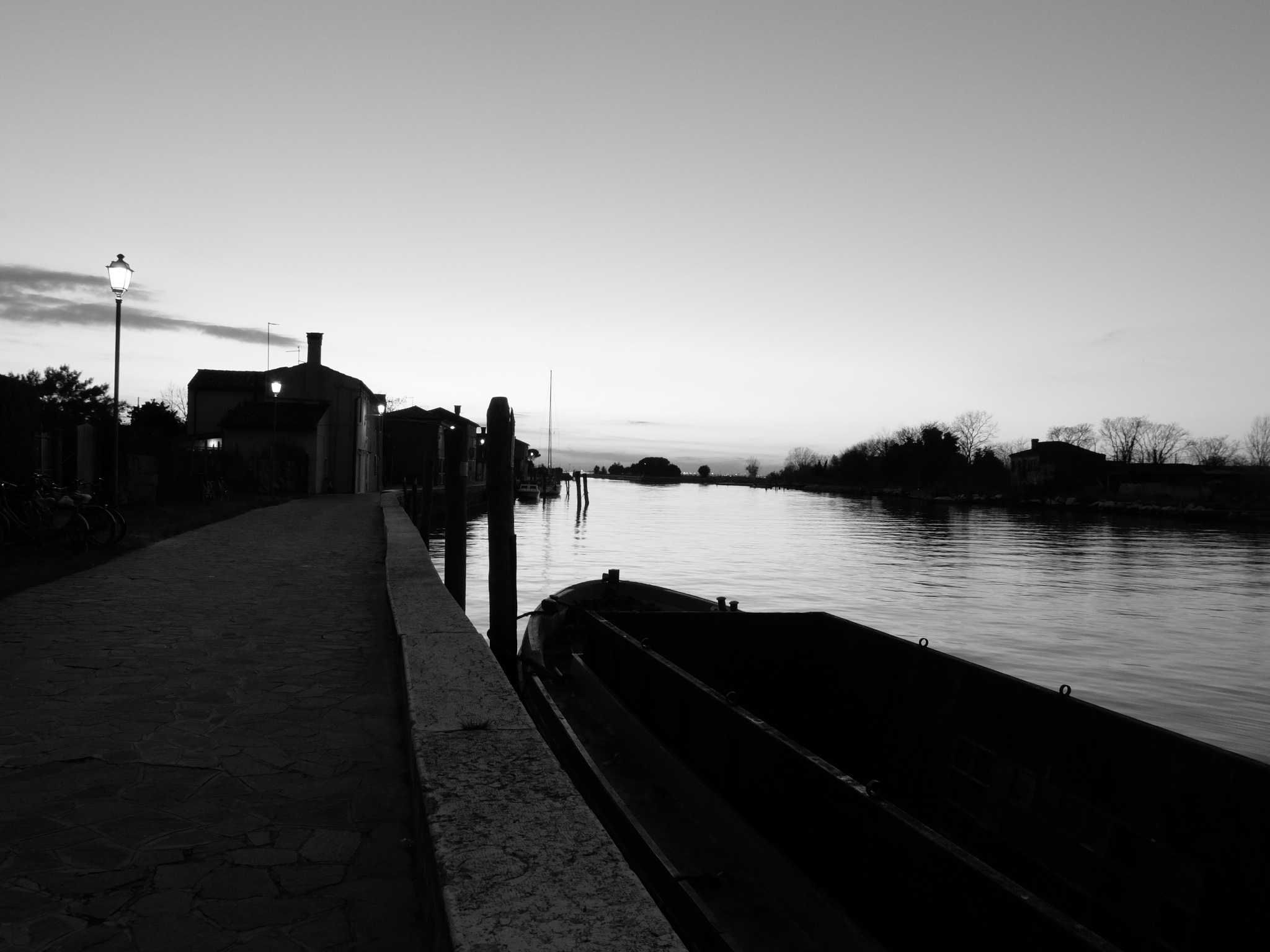 Il cielo serale a Mazzorbo