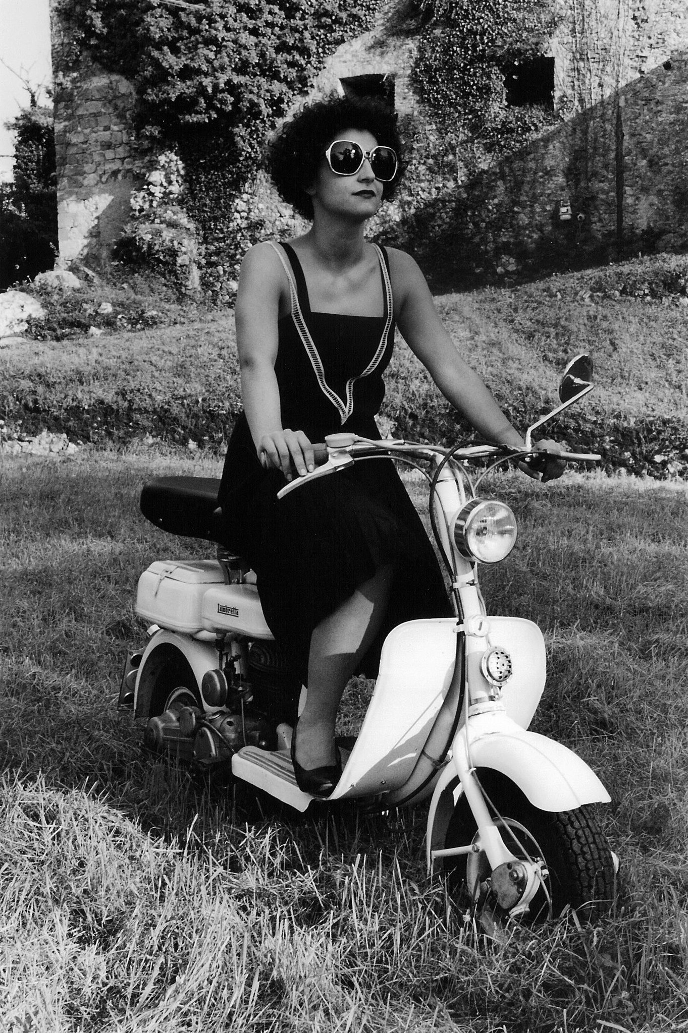 In Lambretta out of town