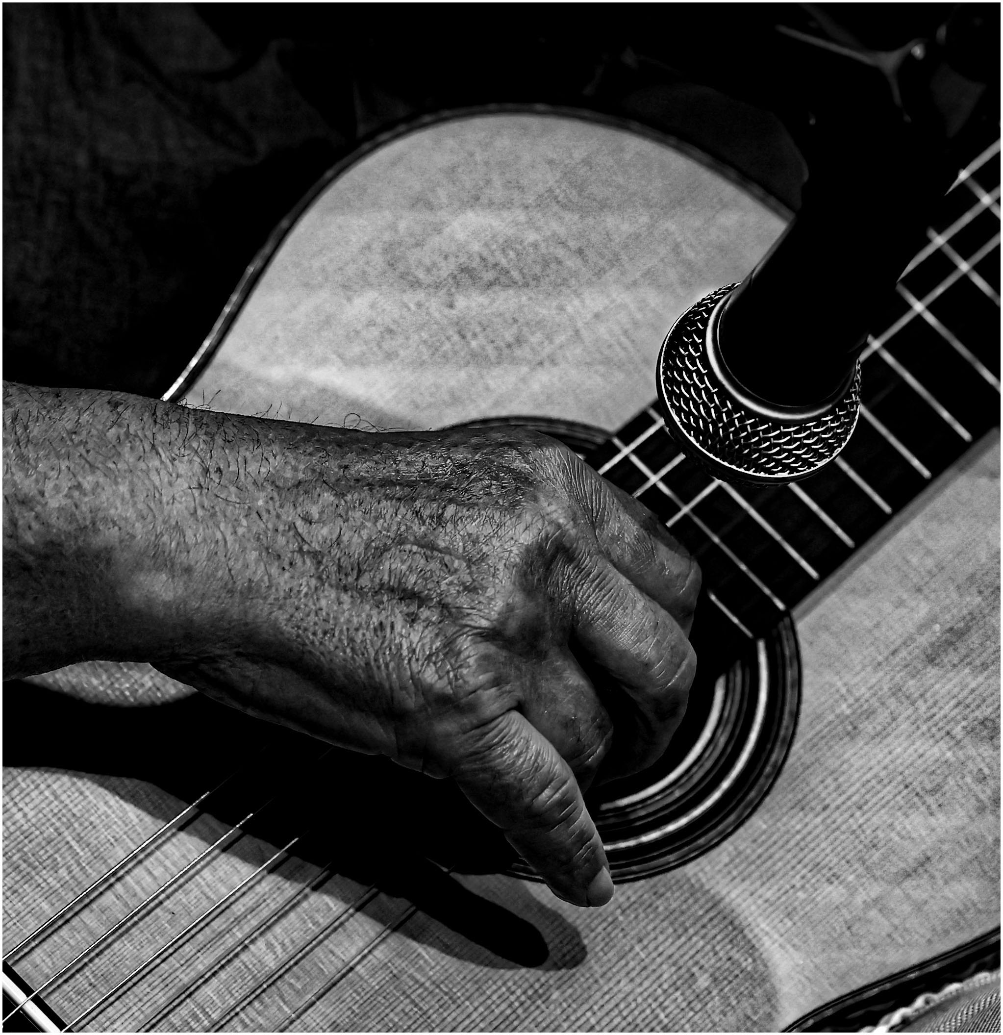 La mano del chitarrista