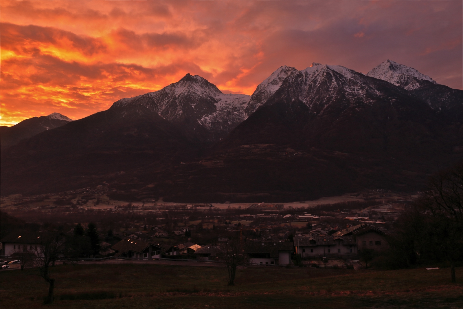 Sunsets in Aosta Valley