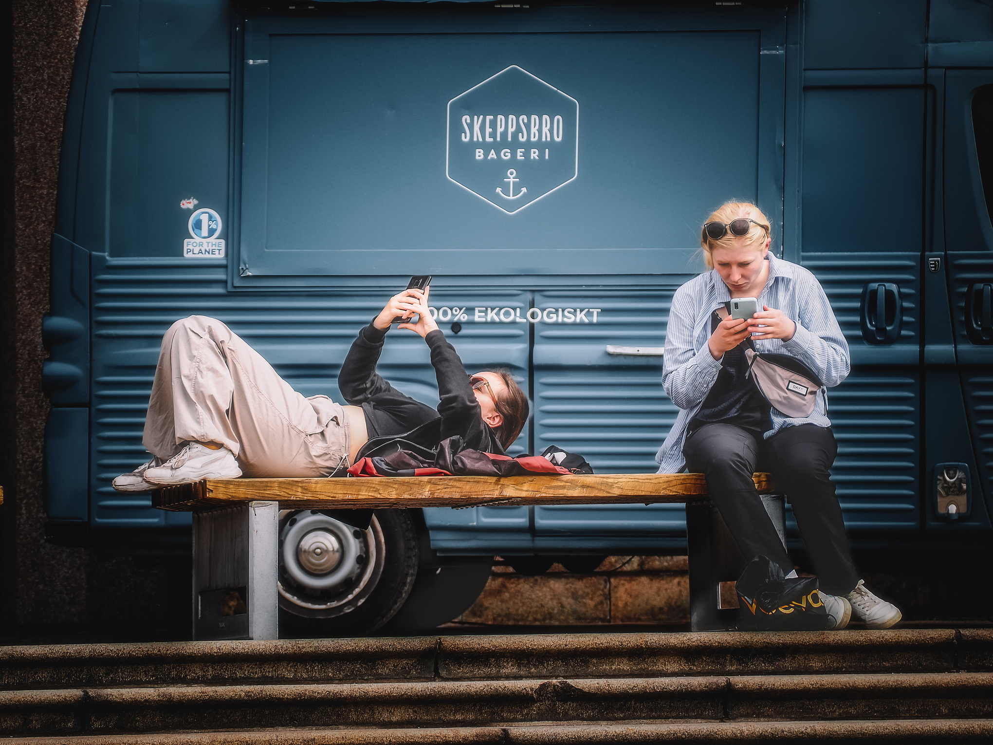 The benches of the town hall