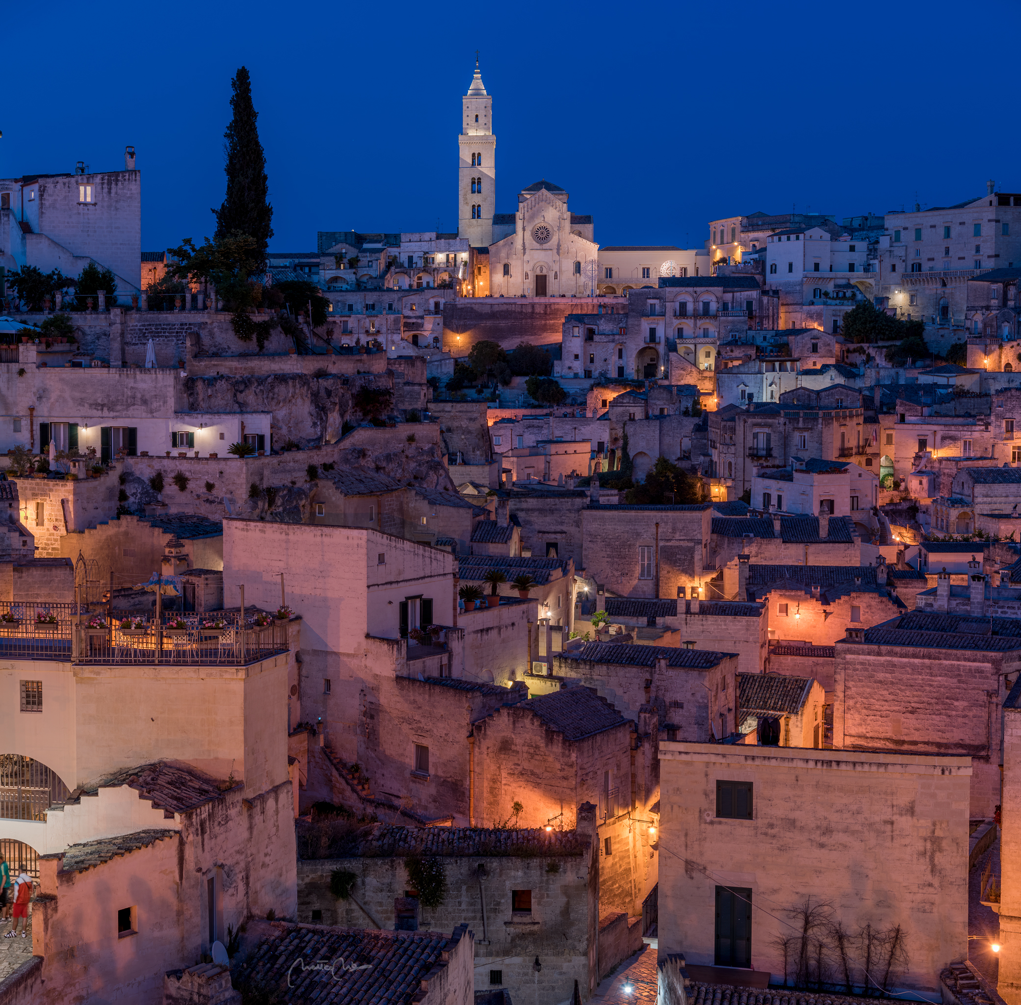 Matera at dusk