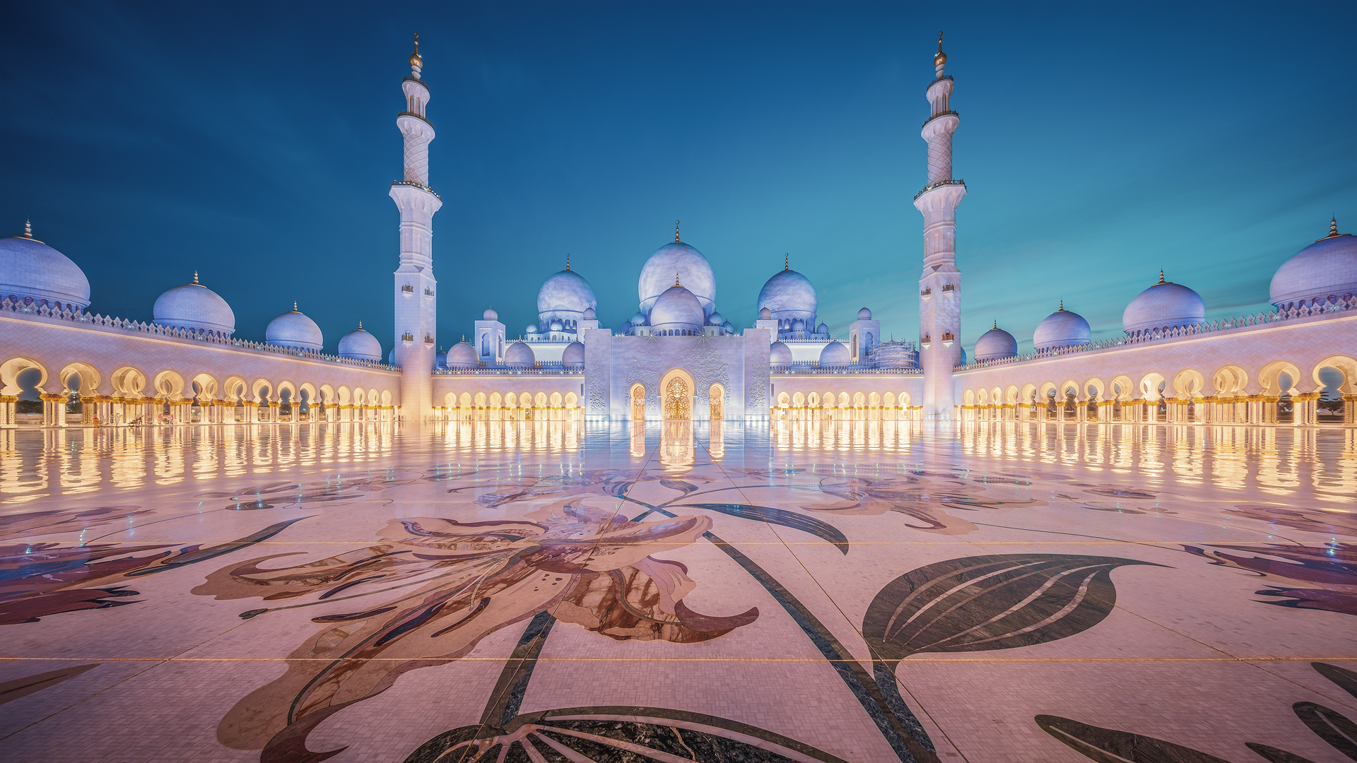 Blue Hour at Sheikh Zayed Grand Mosque