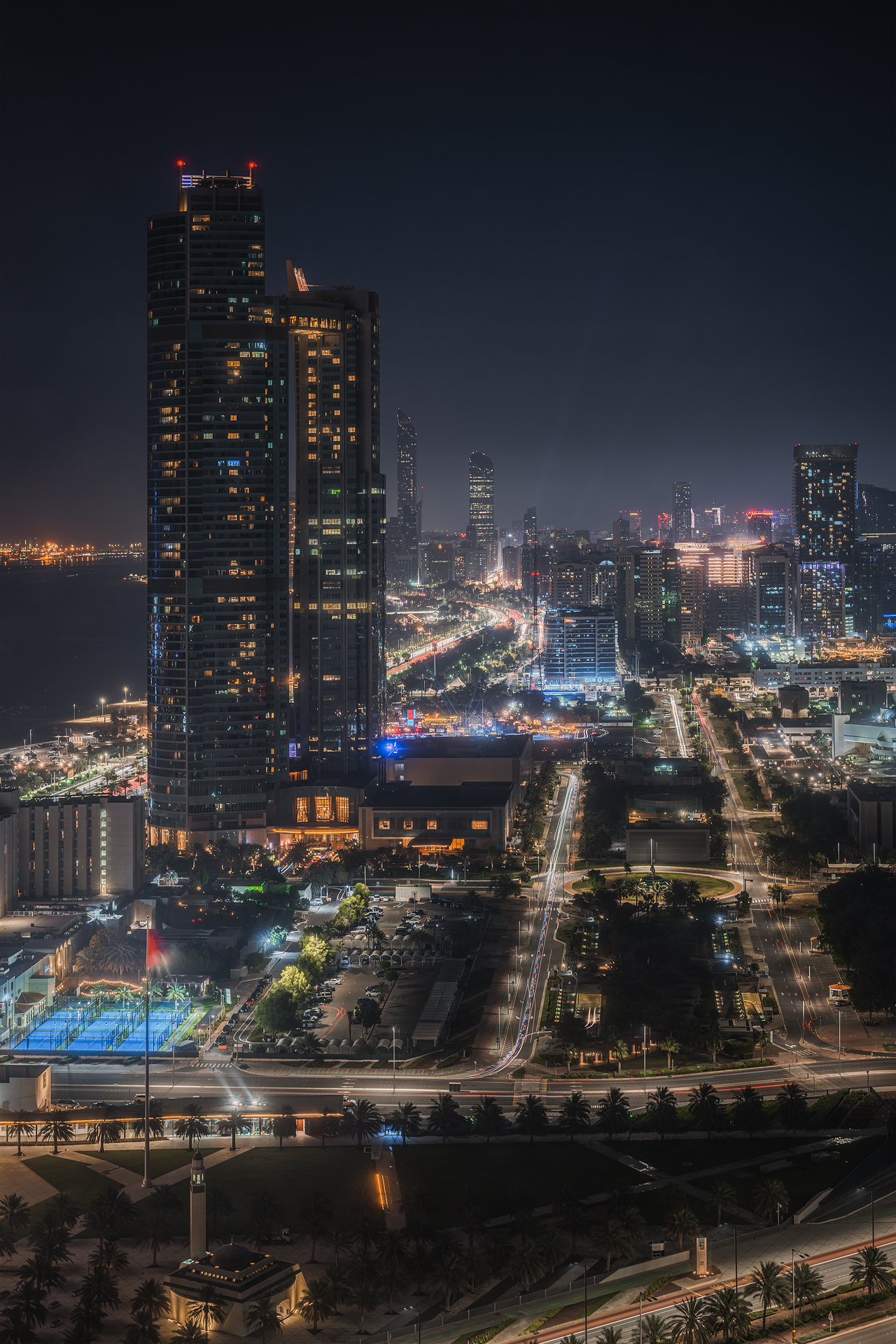 Abu Dhabi by night